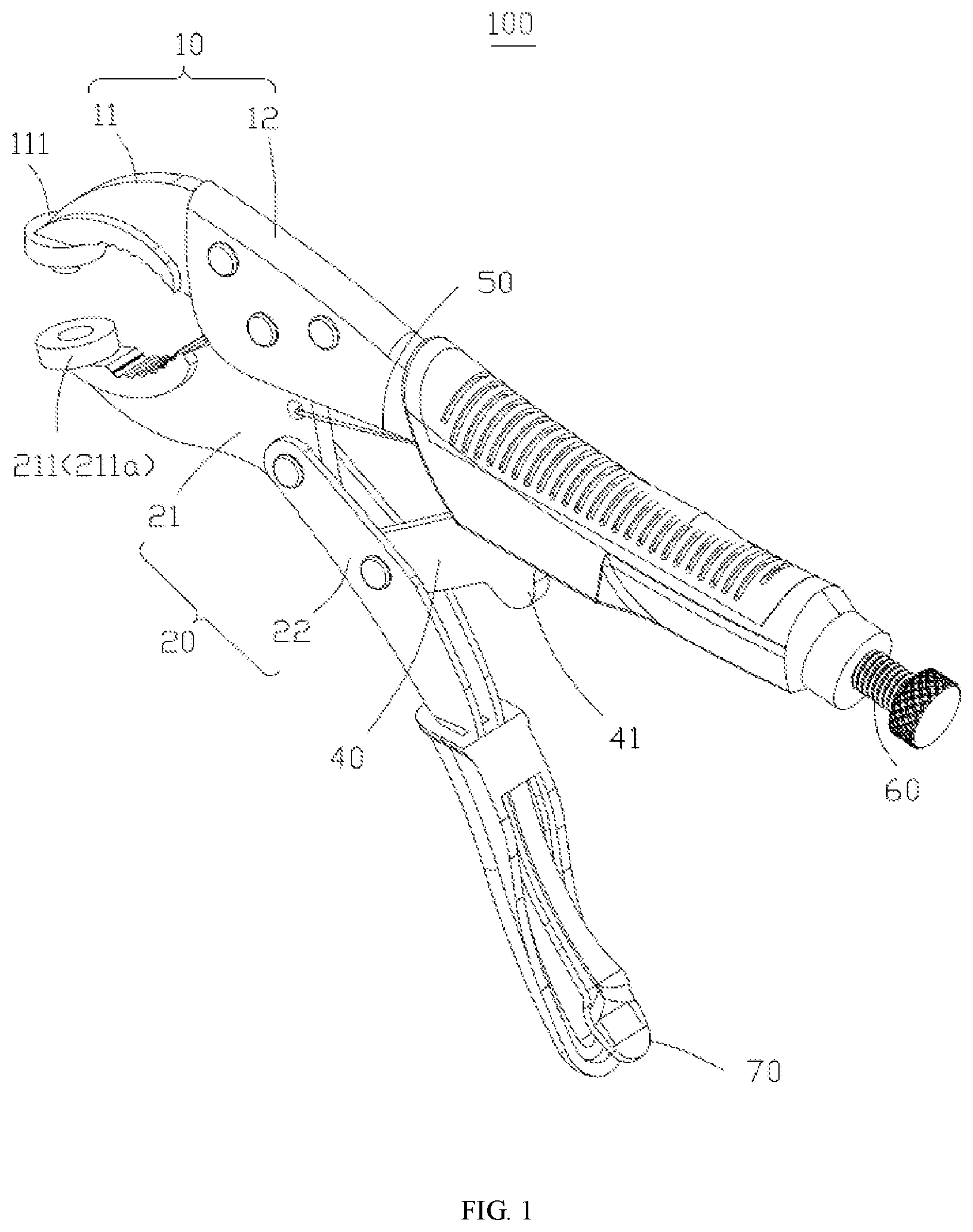 Patent US12611753 Figure 1 – Pressing tool