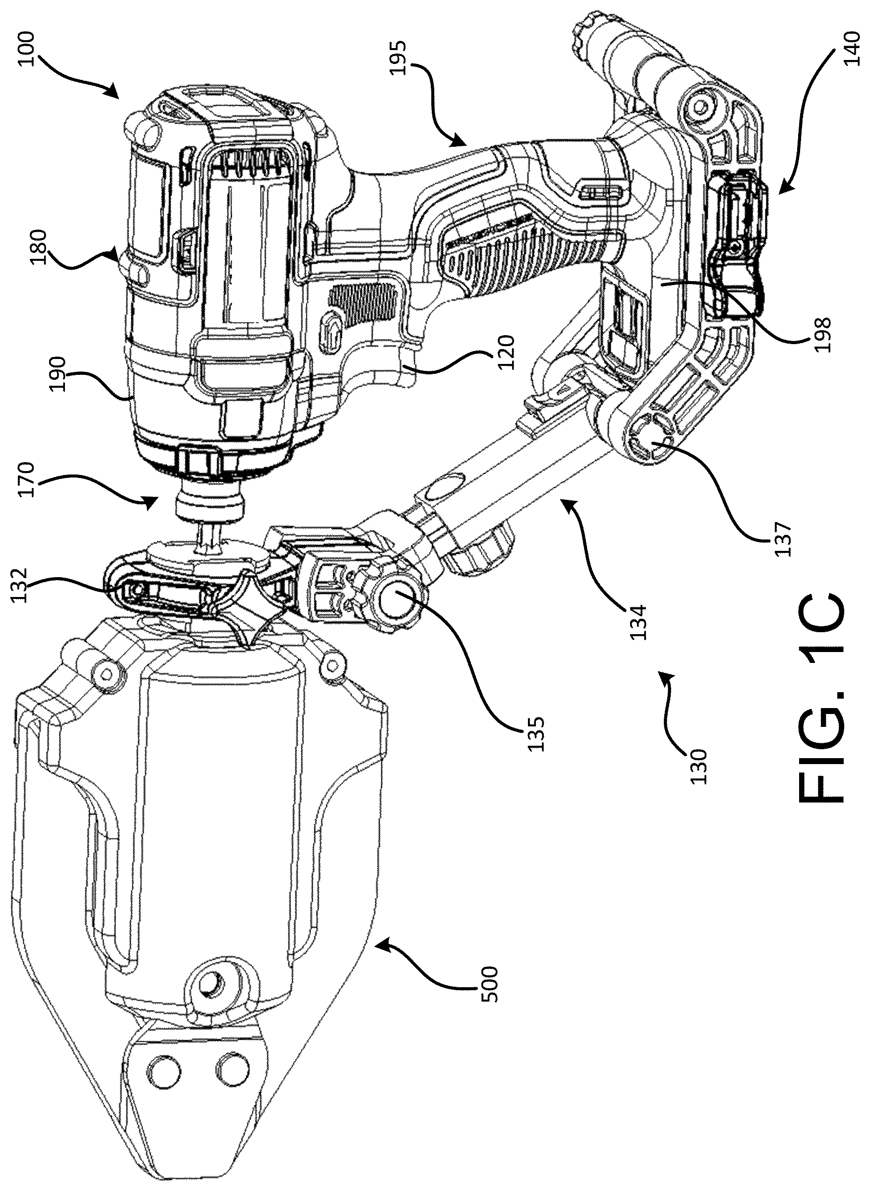 Patent US12611754 Figure 3 – Crimping and/or pinching accessory for power tool