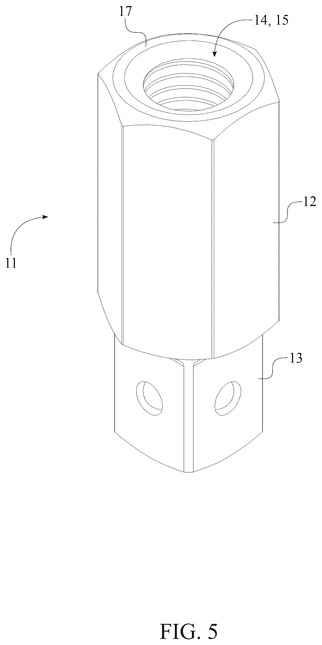 Patent US12611755 Figure 5 – Methods and apparatuses for dislodging foreign objects from fastener extractors