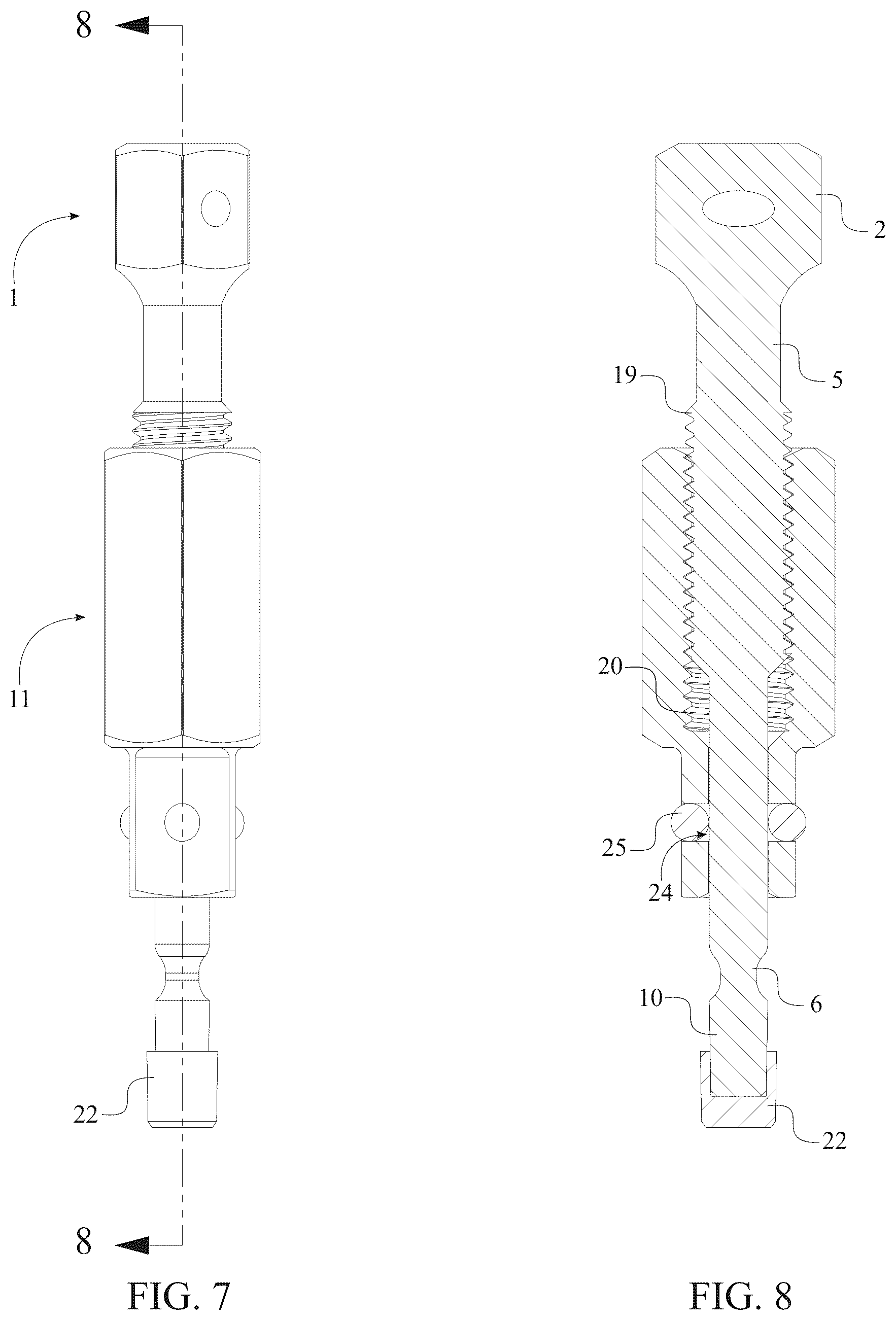 Patent US12611755 Figure 7 – Methods and apparatuses for dislodging foreign objects from fastener extractors