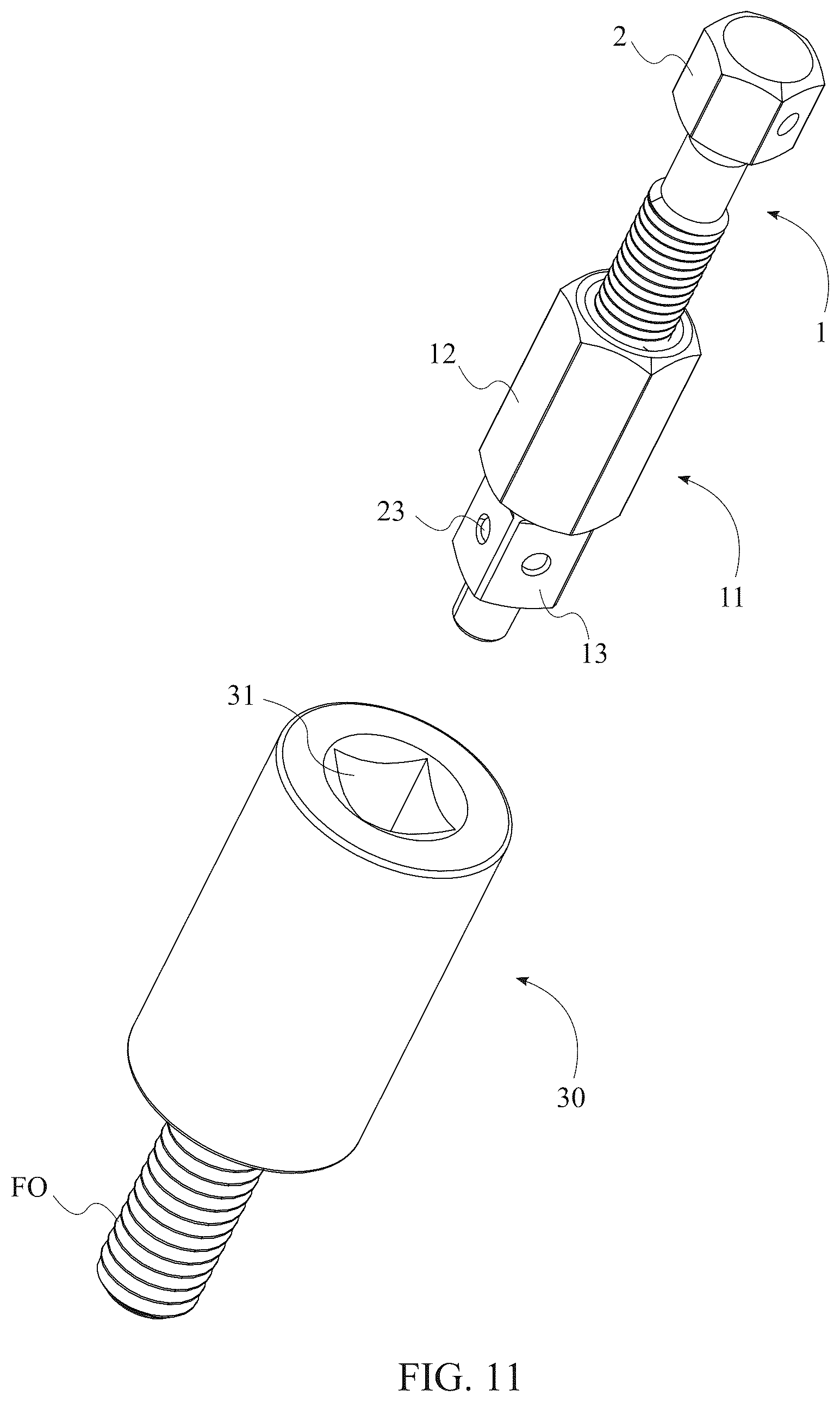 Patent US12611755 Figure 9 – Methods and apparatuses for dislodging foreign objects from fastener extractors