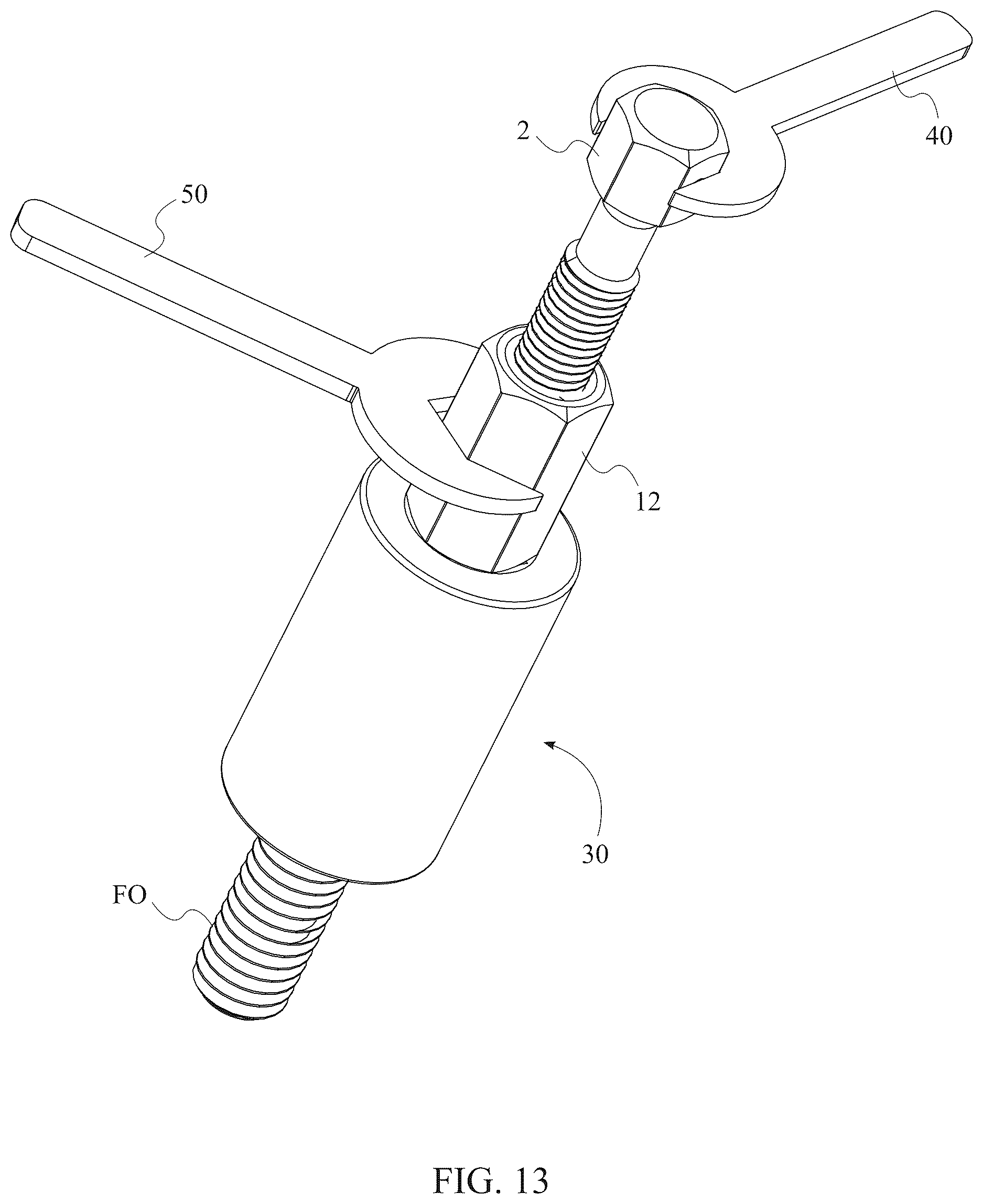 Patent US12611755 Figure 11 – Methods and apparatuses for dislodging foreign objects from fastener extractors