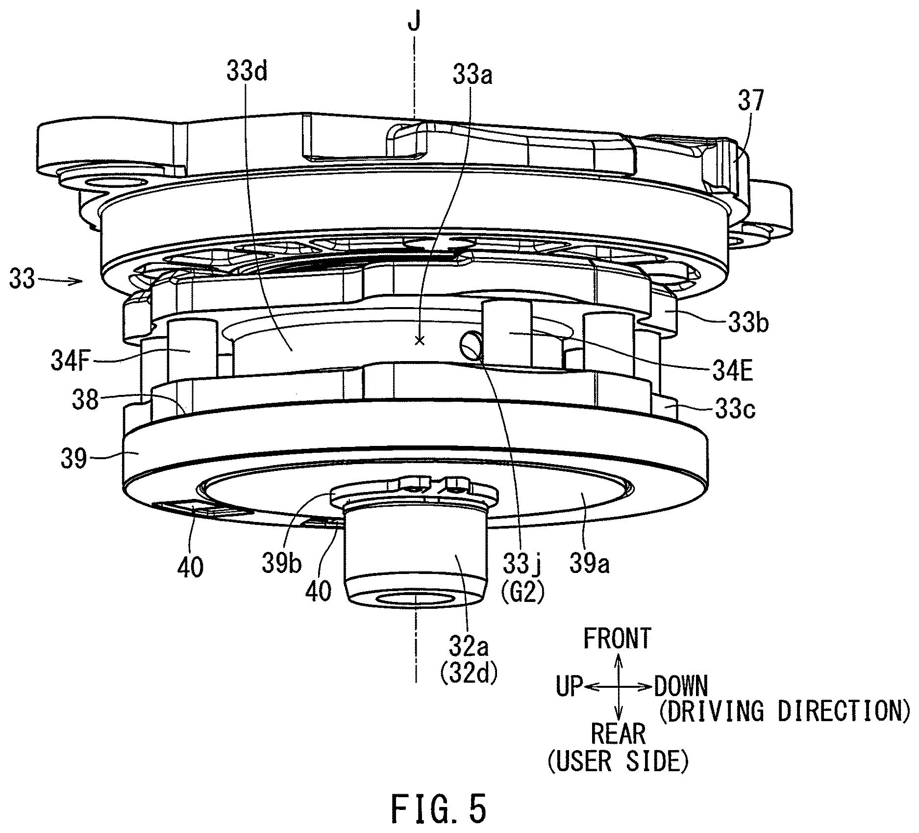 Patent US12611757 Figure 5 – Driving tool