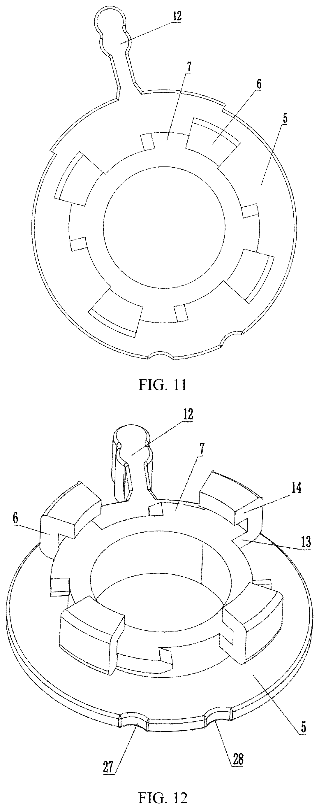 Patent US12611759 Figure 10 – Tool head replacement structure for electric tools