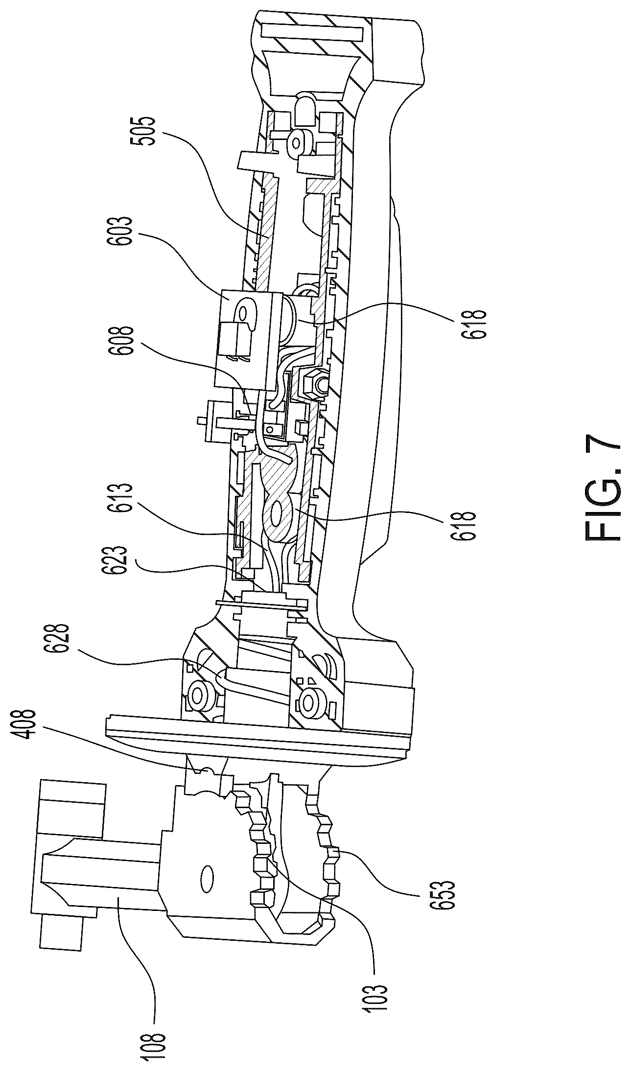 Patent US12611761 Figure 7 – Grinder including enhanced sensing and component detection