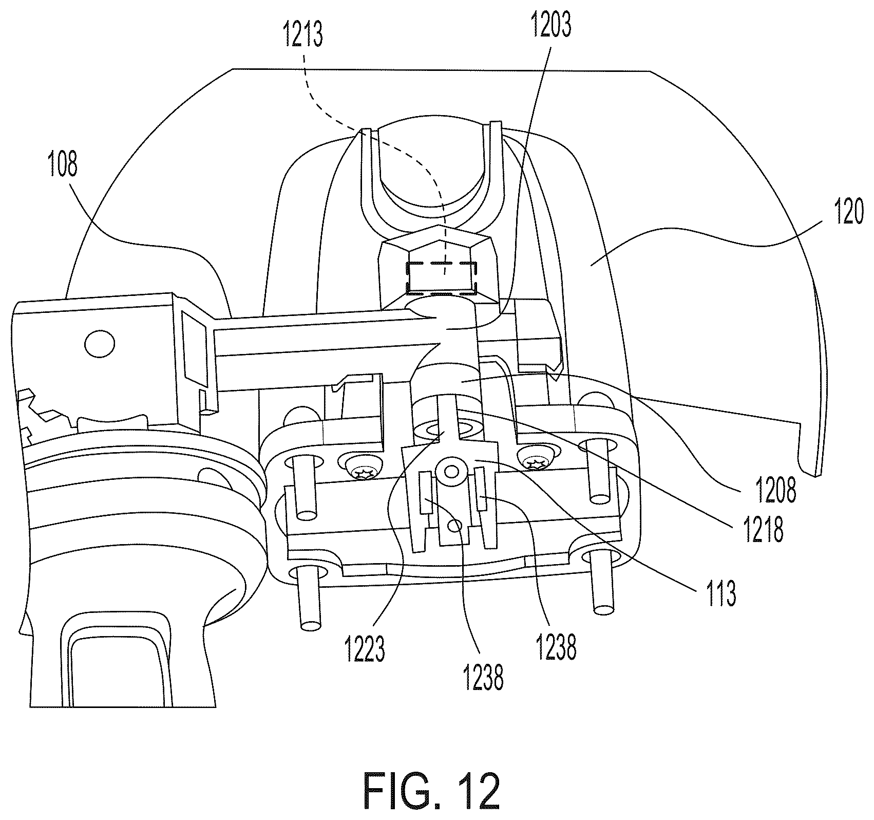 Patent US12611761 Figure 12 – Grinder including enhanced sensing and component detection