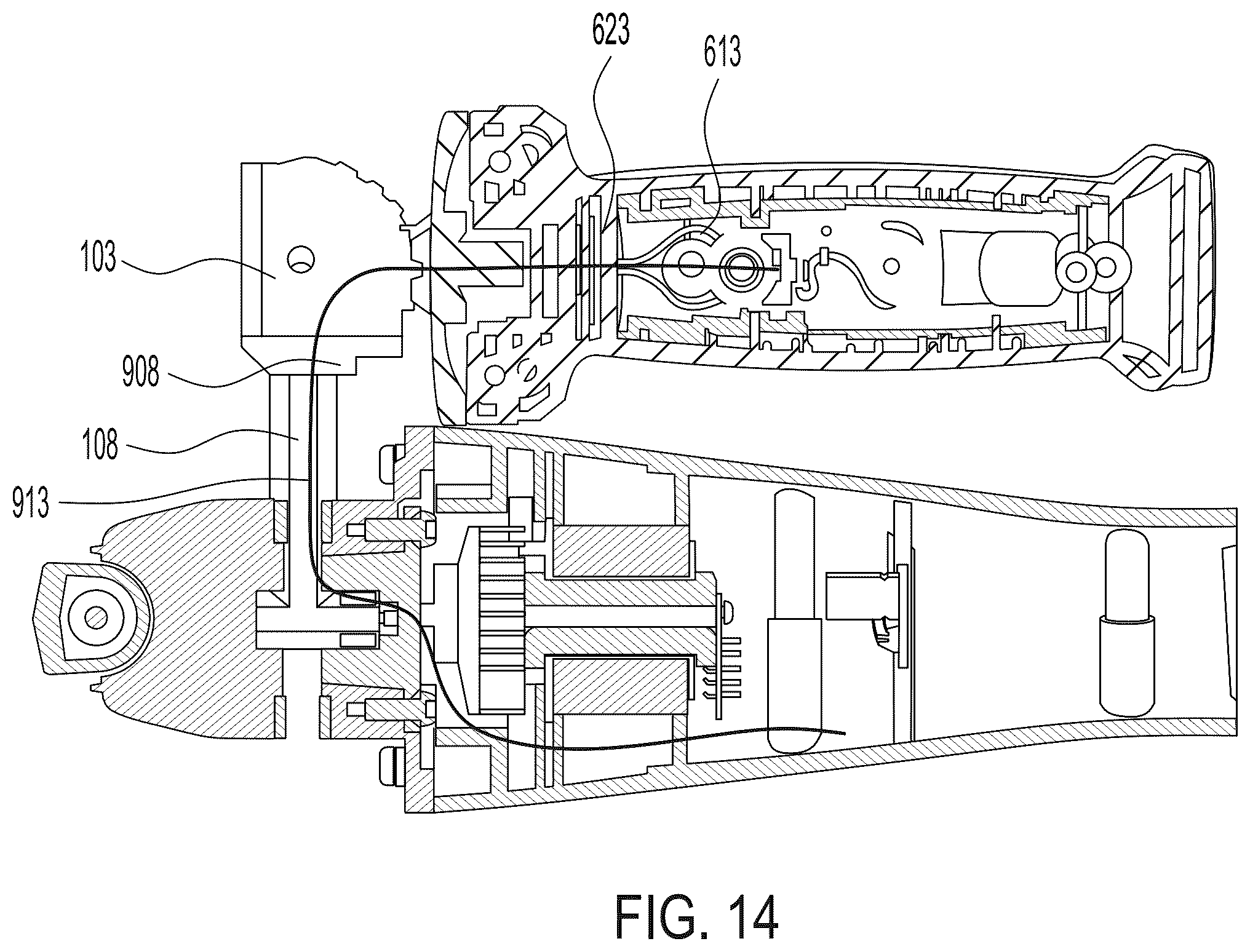 Patent US12611761 Figure 14 – Grinder including enhanced sensing and component detection