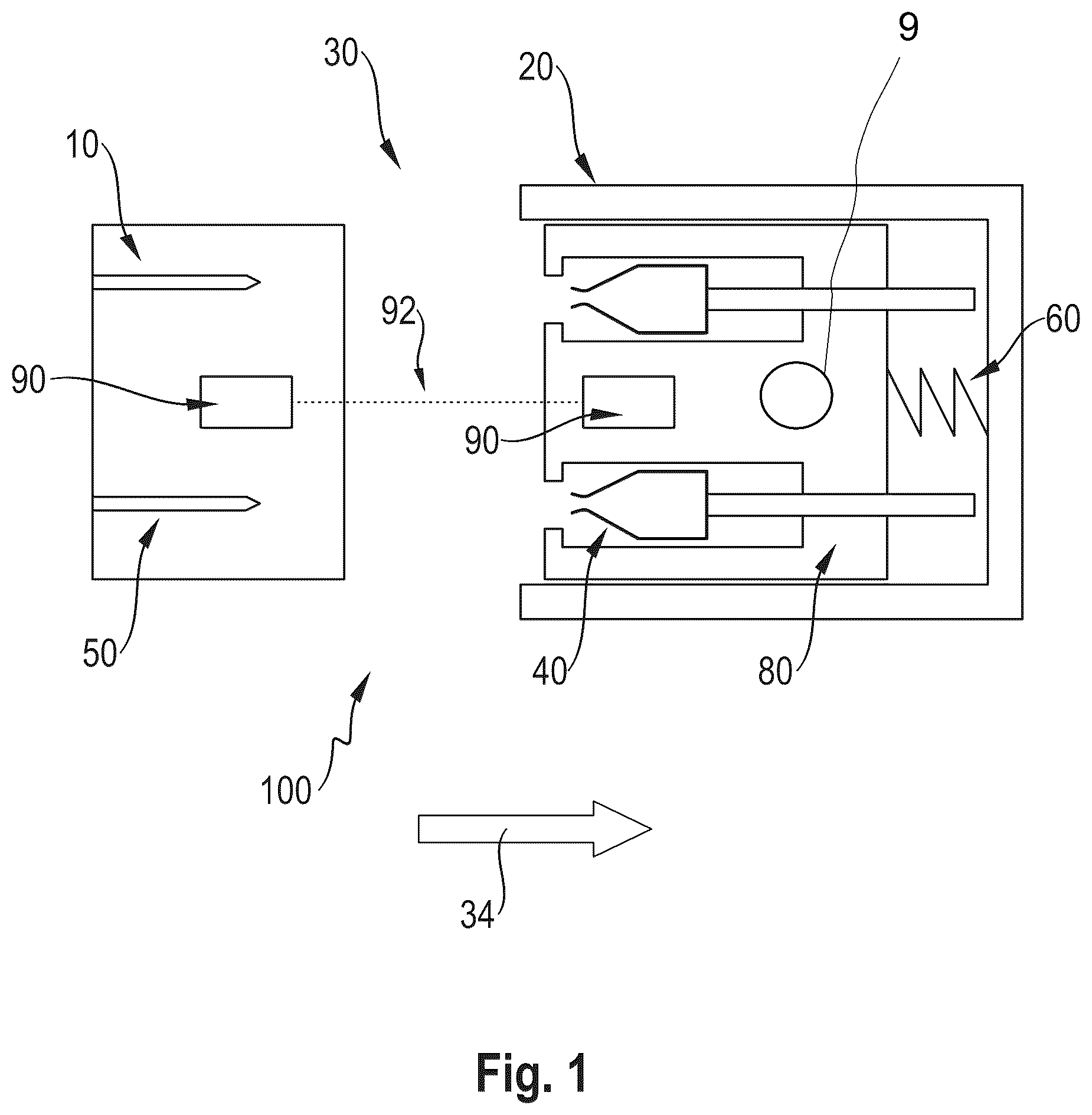 Patent US12611762 — System with a power tool and an energy supply device, and interface, and energy supply device — Figure 1