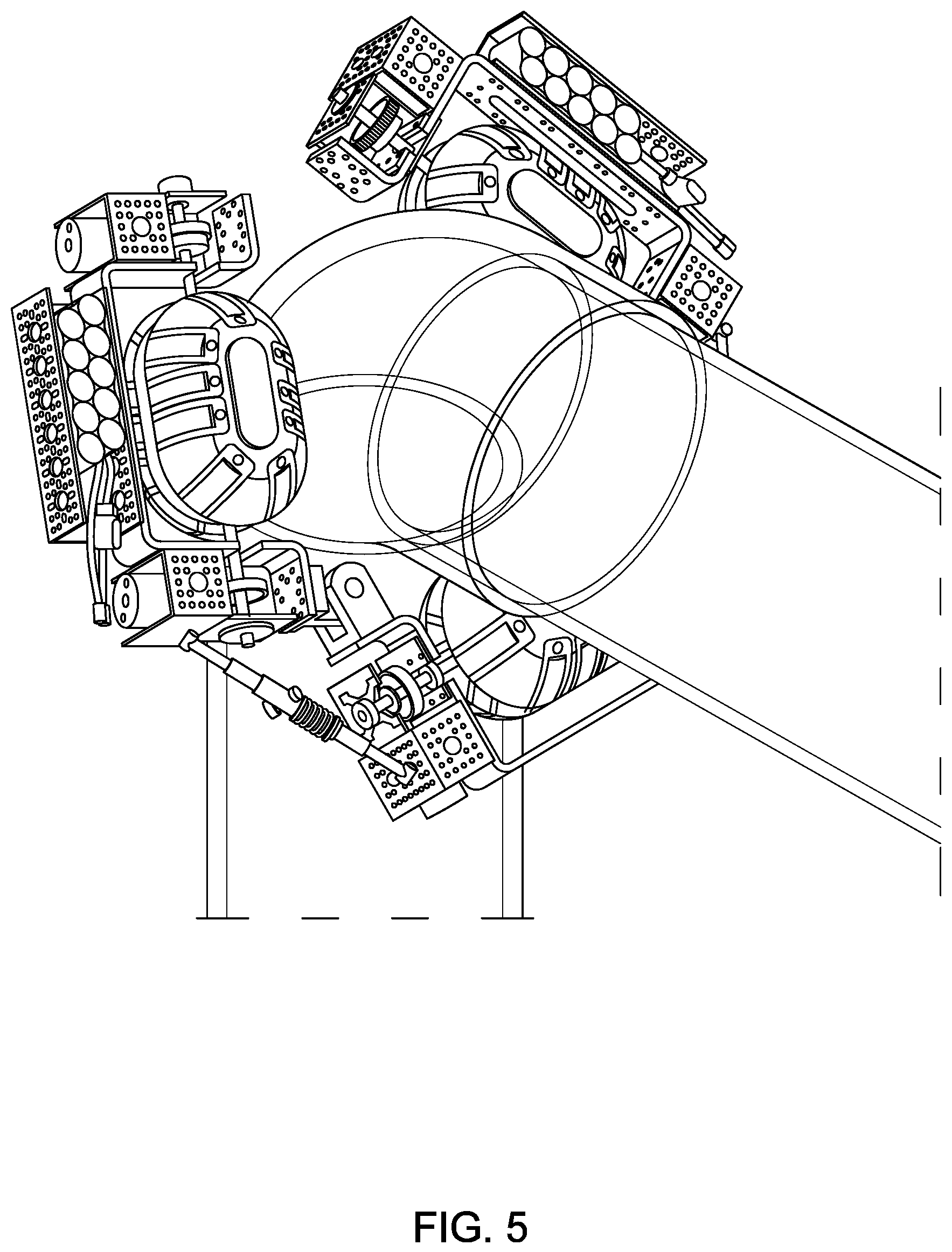 Patent US12611765 Figure 5 – Modular omnidirectional robotic system for nonplanar structure navigation