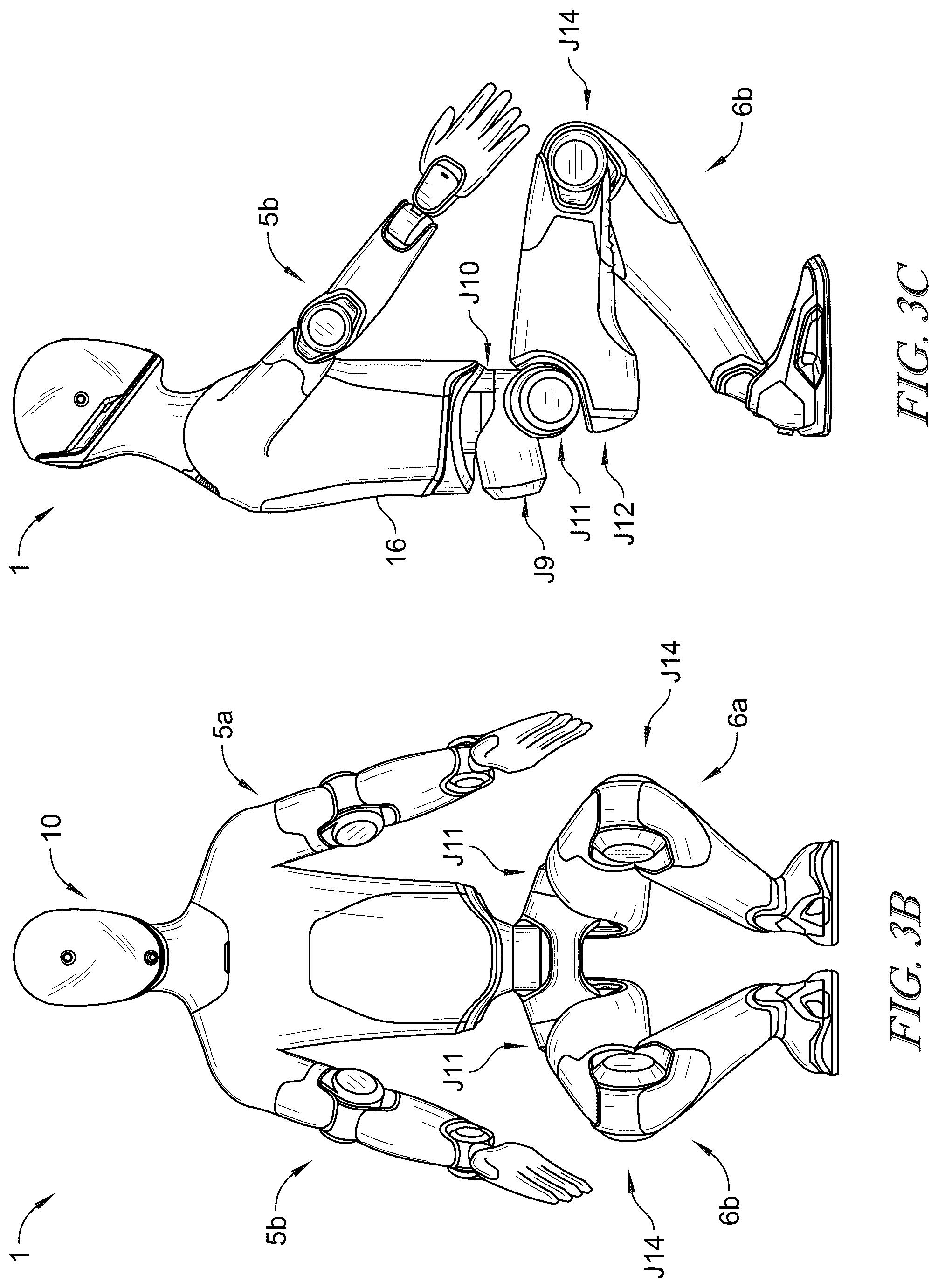 Patent US12611766 Figure 4 – Humanoid robot with advanced kinematics