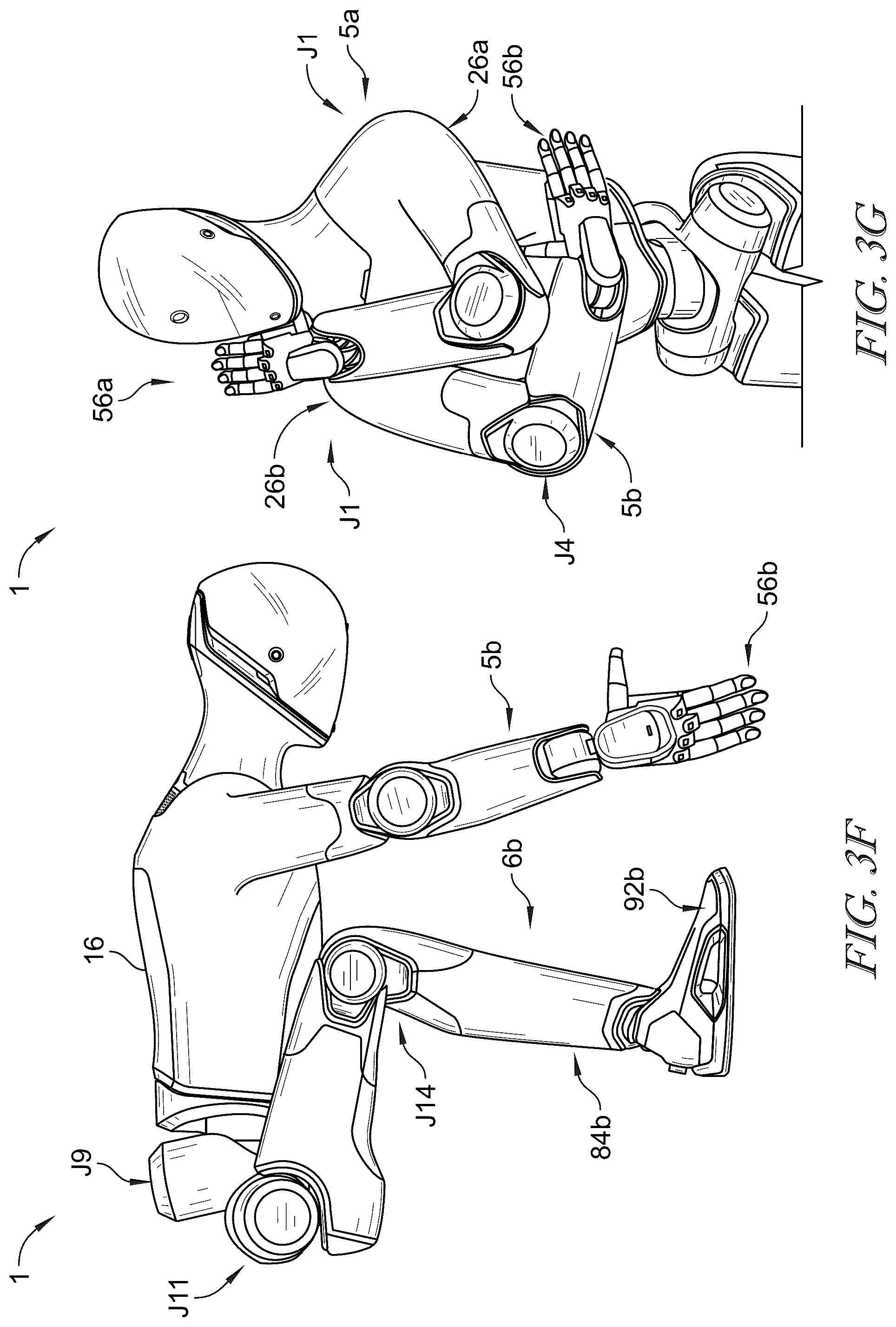 Patent US12611766 Figure 6 – Humanoid robot with advanced kinematics