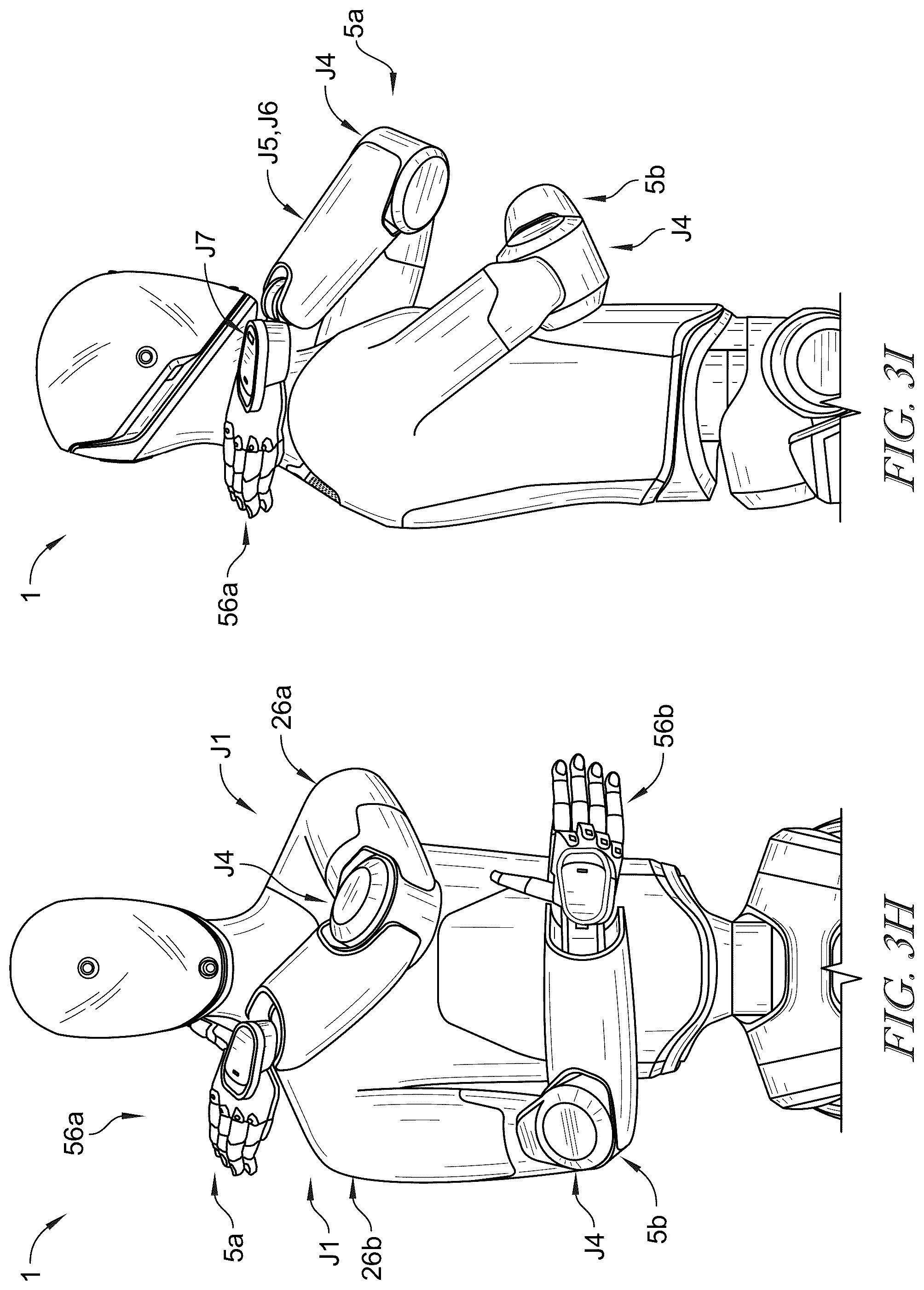 Patent US12611766 Figure 7 – Humanoid robot with advanced kinematics