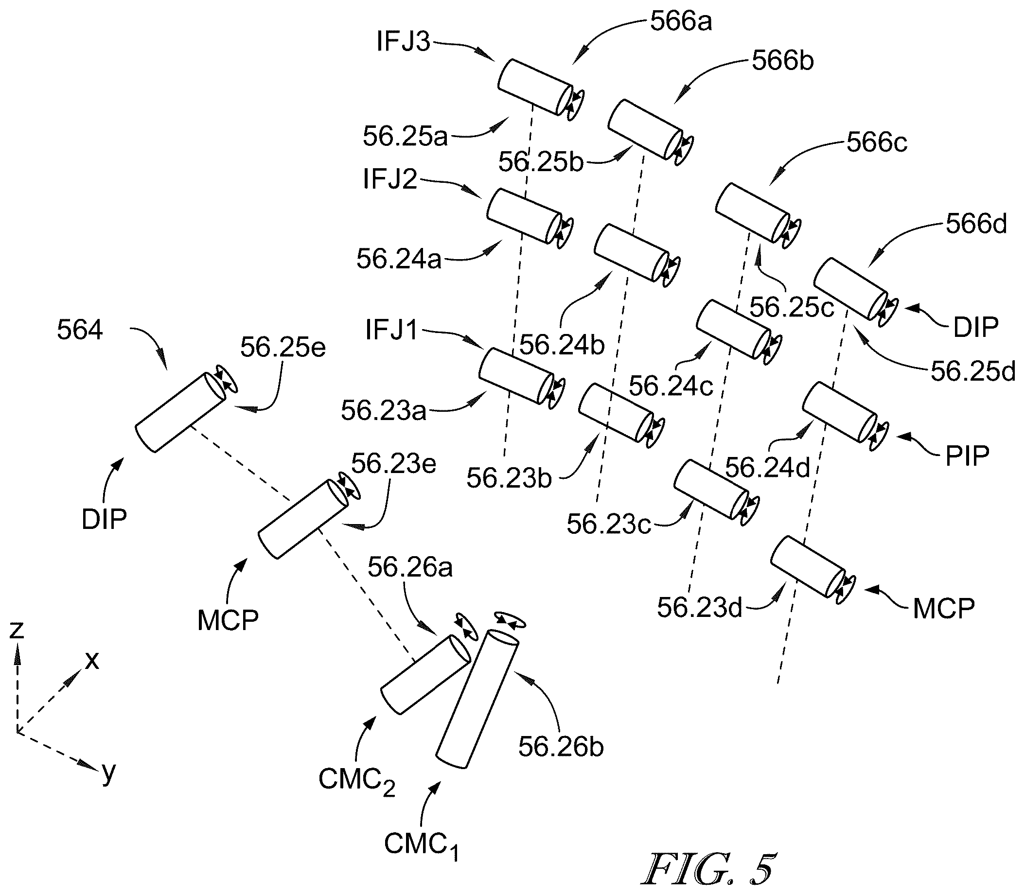 Patent US12611766 Figure 9 – Humanoid robot with advanced kinematics