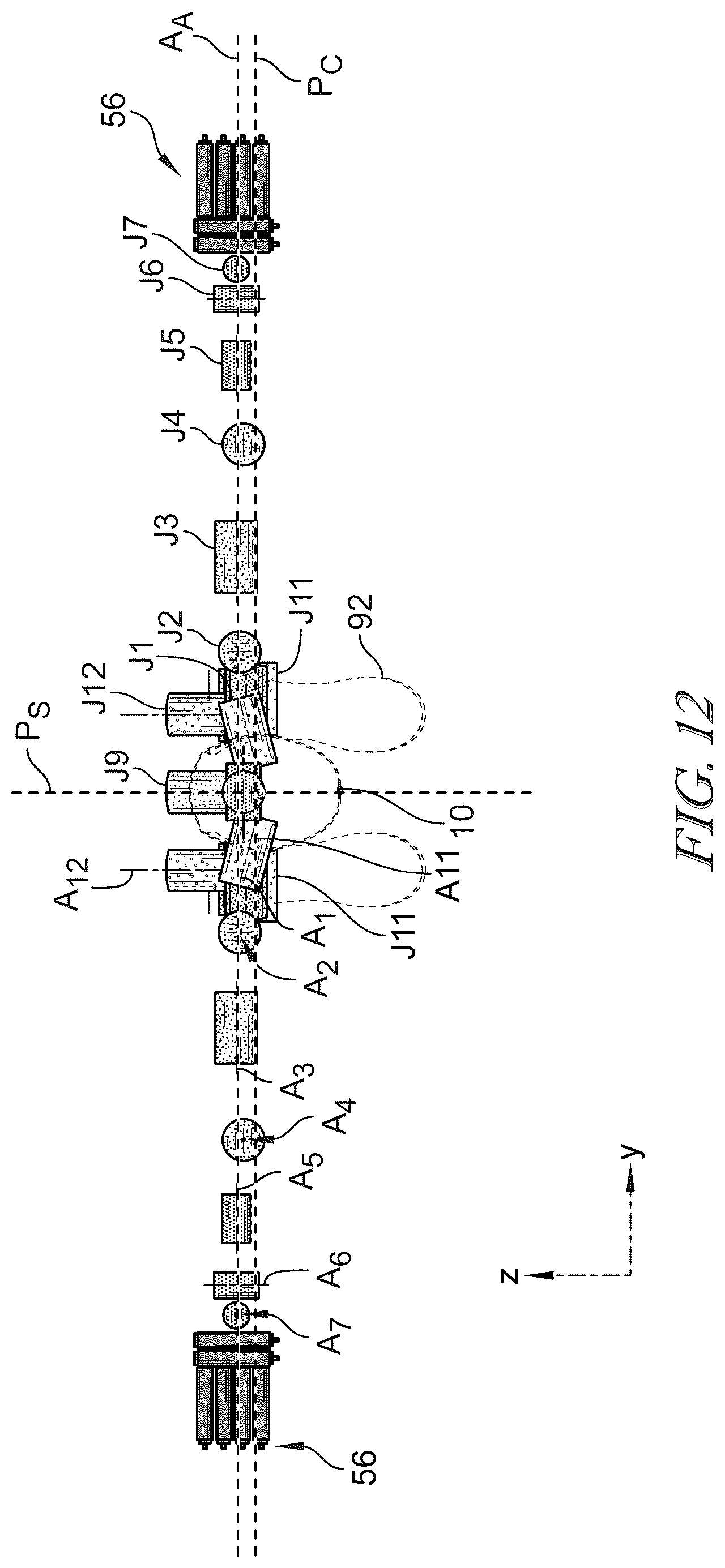 Patent US12611766 Figure 16 – Humanoid robot with advanced kinematics