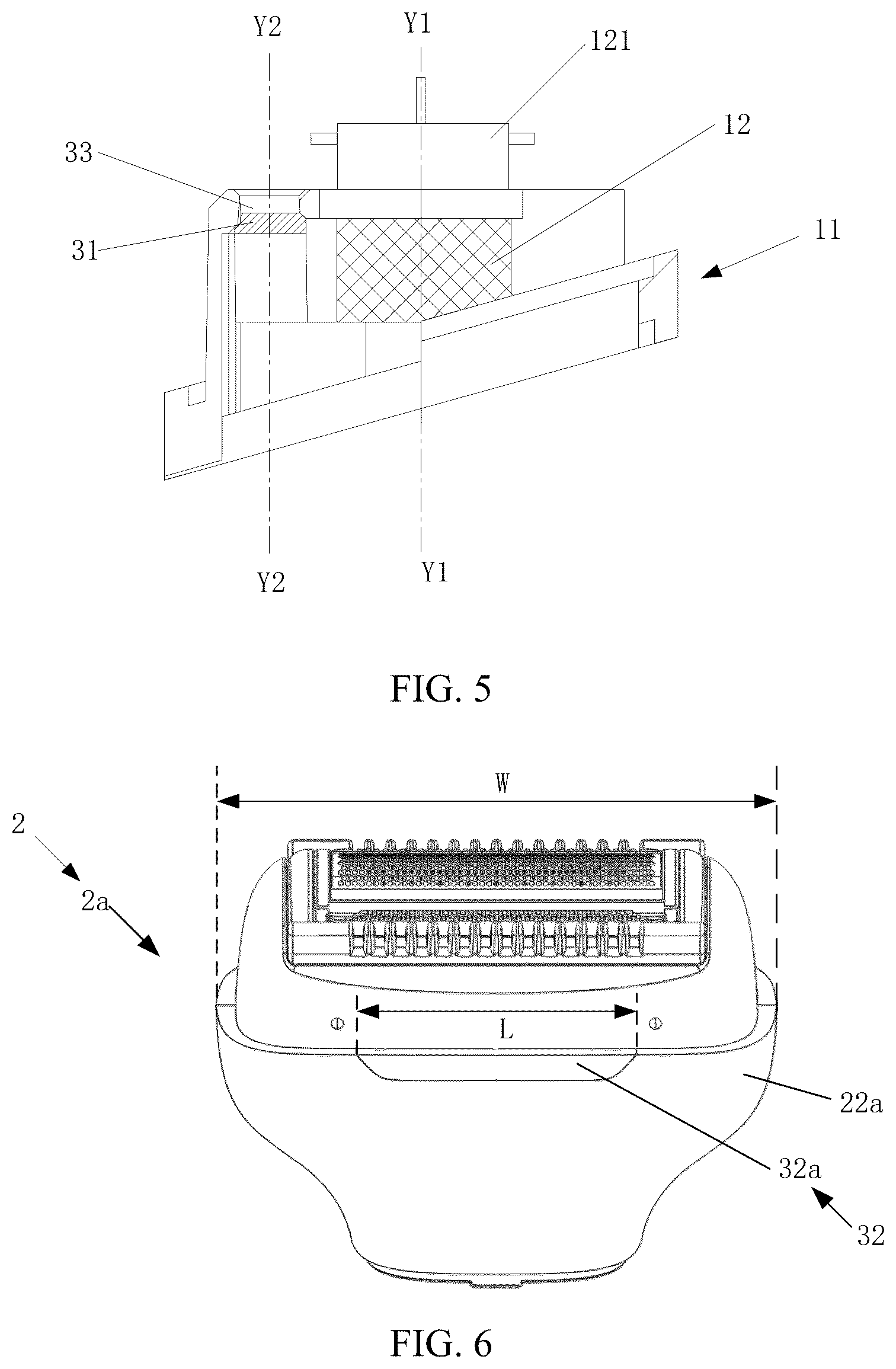 Patent US12611788 Figure 5 – Electric hair trimmer with illumination system