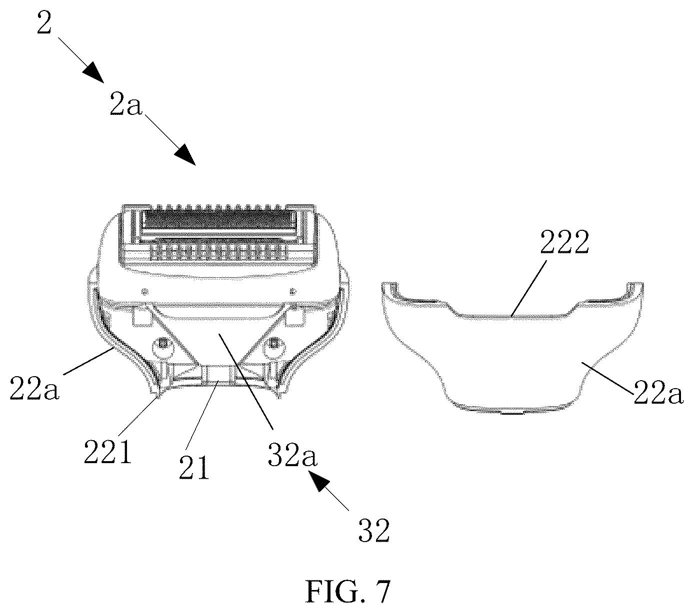 Patent US12611788 Figure 6 – Electric hair trimmer with illumination system