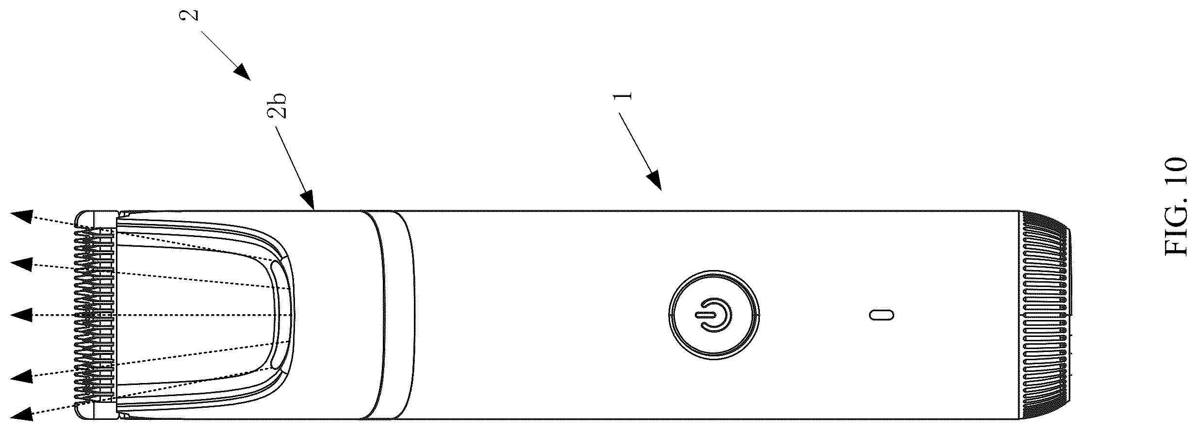 Patent US12611788 Figure 9 – Electric hair trimmer with illumination system