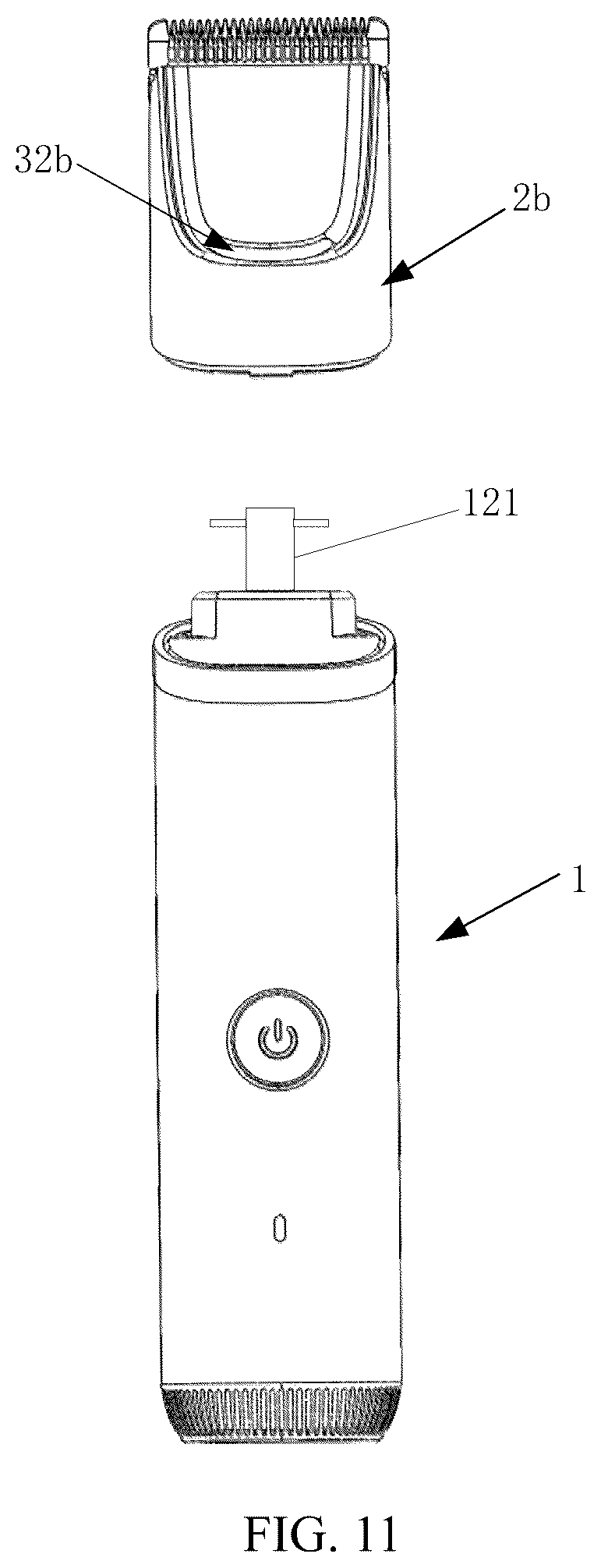 Patent US12611788 Figure 10 – Electric hair trimmer with illumination system