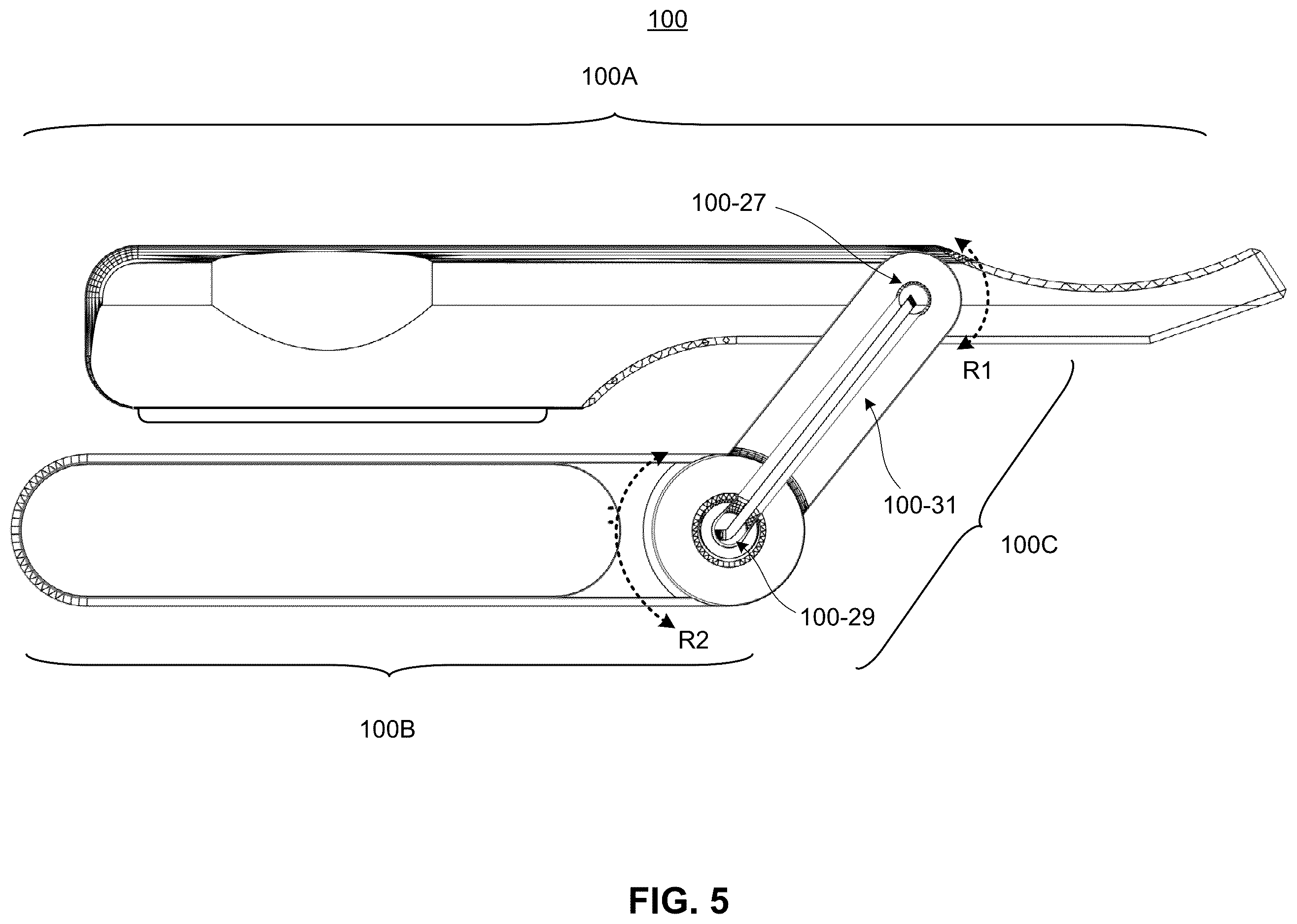 Patent US12611789 Figure 5 – Smart straight razor