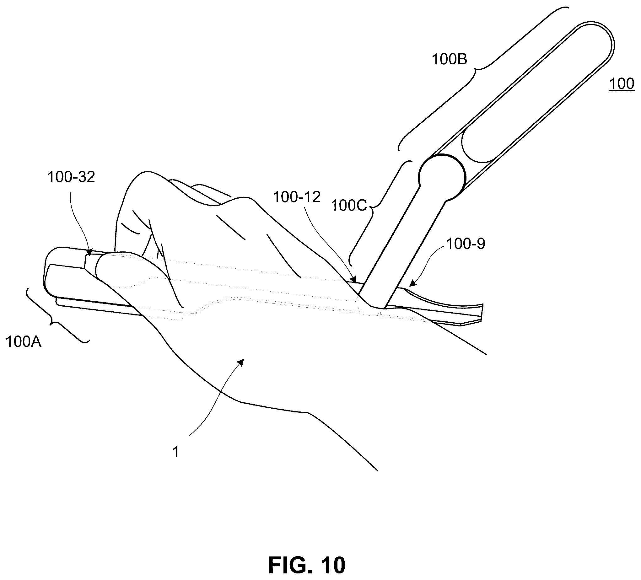 Patent US12611789 Figure 10 – Smart straight razor