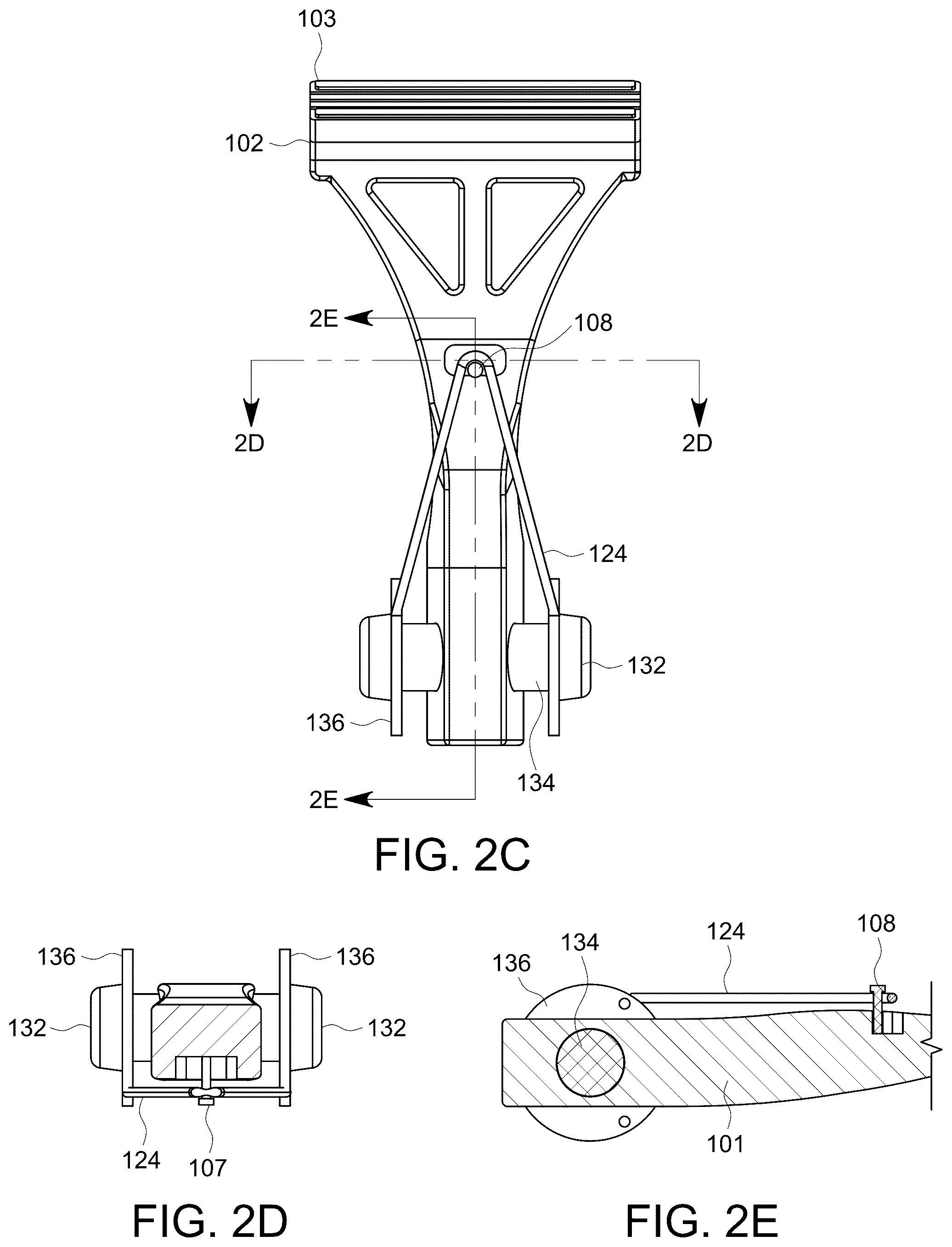 Patent US12611790 Figure 6 – Rotating shaving razor apparatus