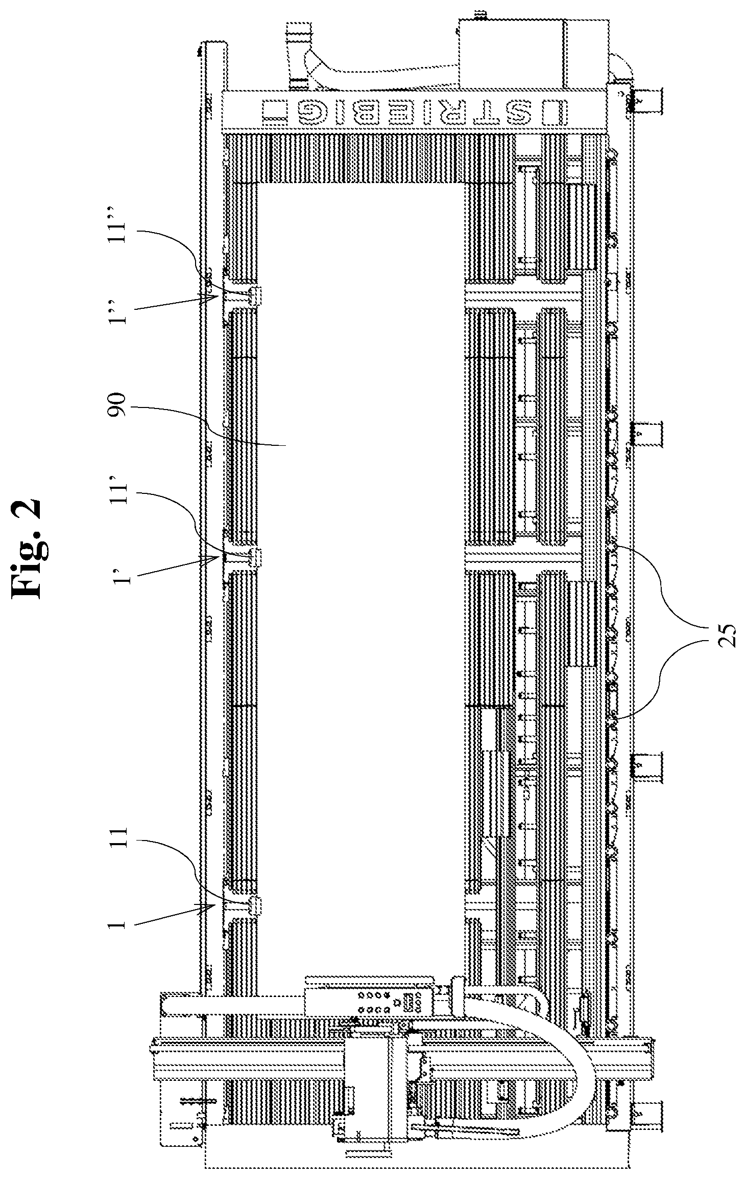 Patent US12611791 Figure 2 – Vertical panel saw having a panel-lowering device