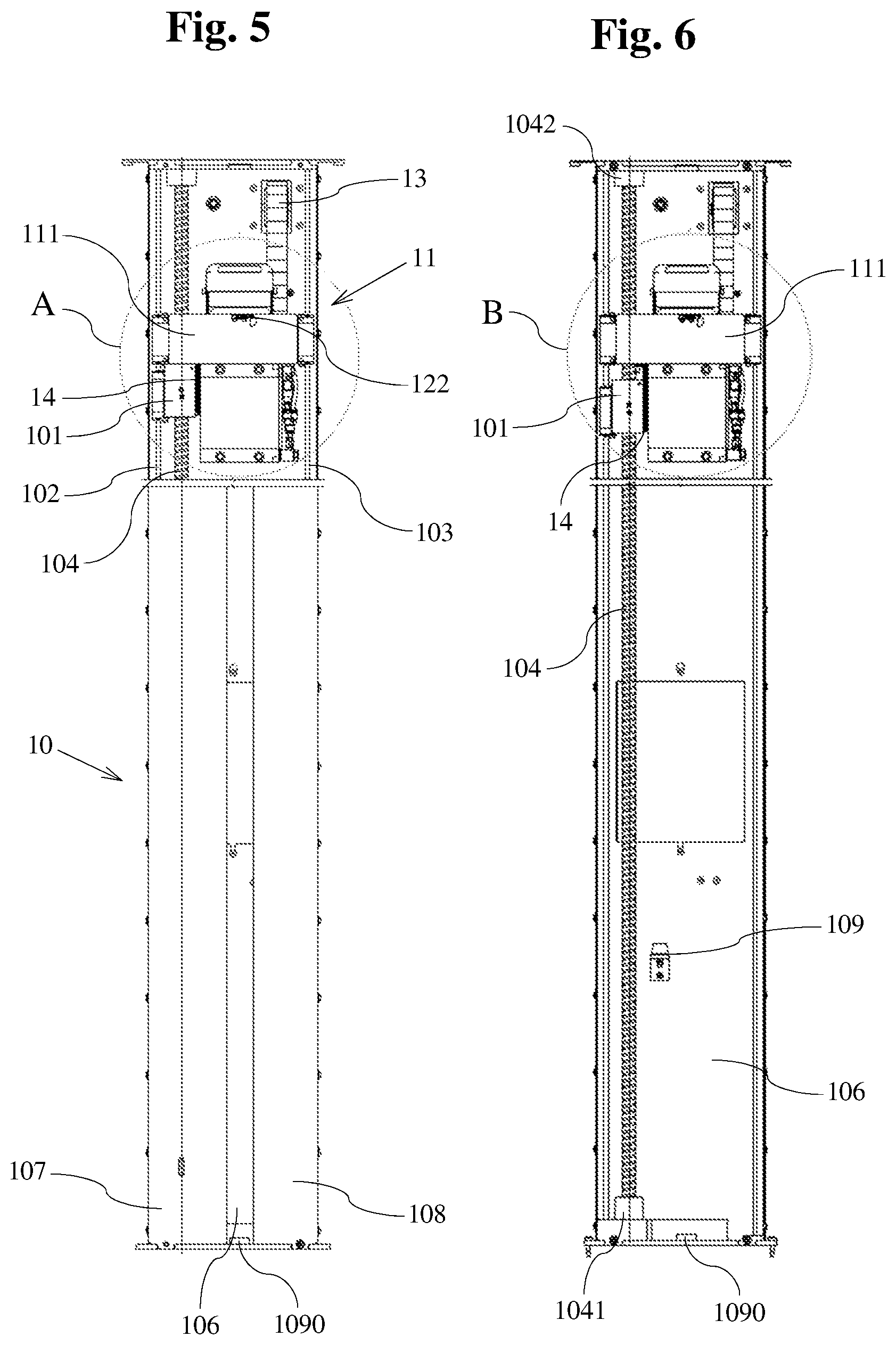 Patent US12611791 Figure 4 – Vertical panel saw having a panel-lowering device