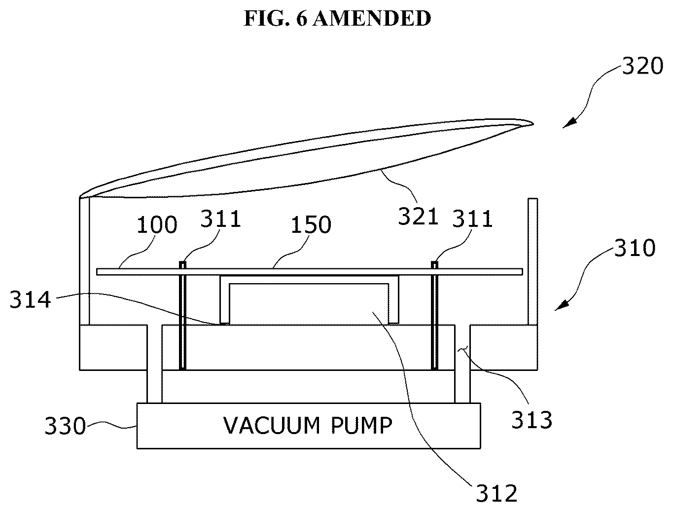 Patent US12611792 Figure 10 – Membrane device for manufacturing crash pad for vehicle including real wood sheet