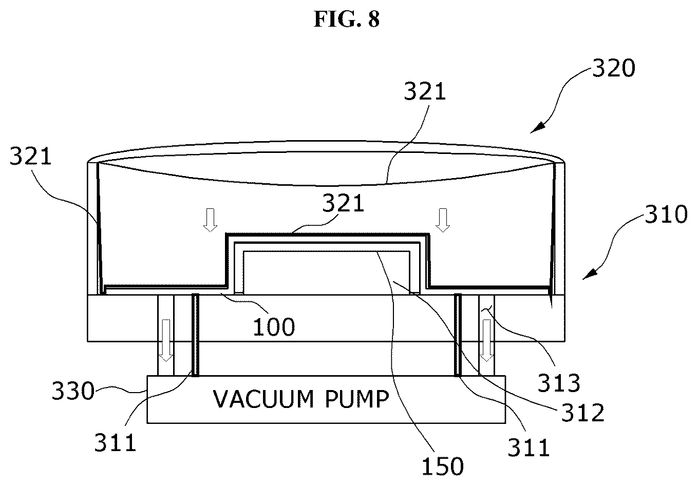 Patent US12611792 Figure 12 – Membrane device for manufacturing crash pad for vehicle including real wood sheet