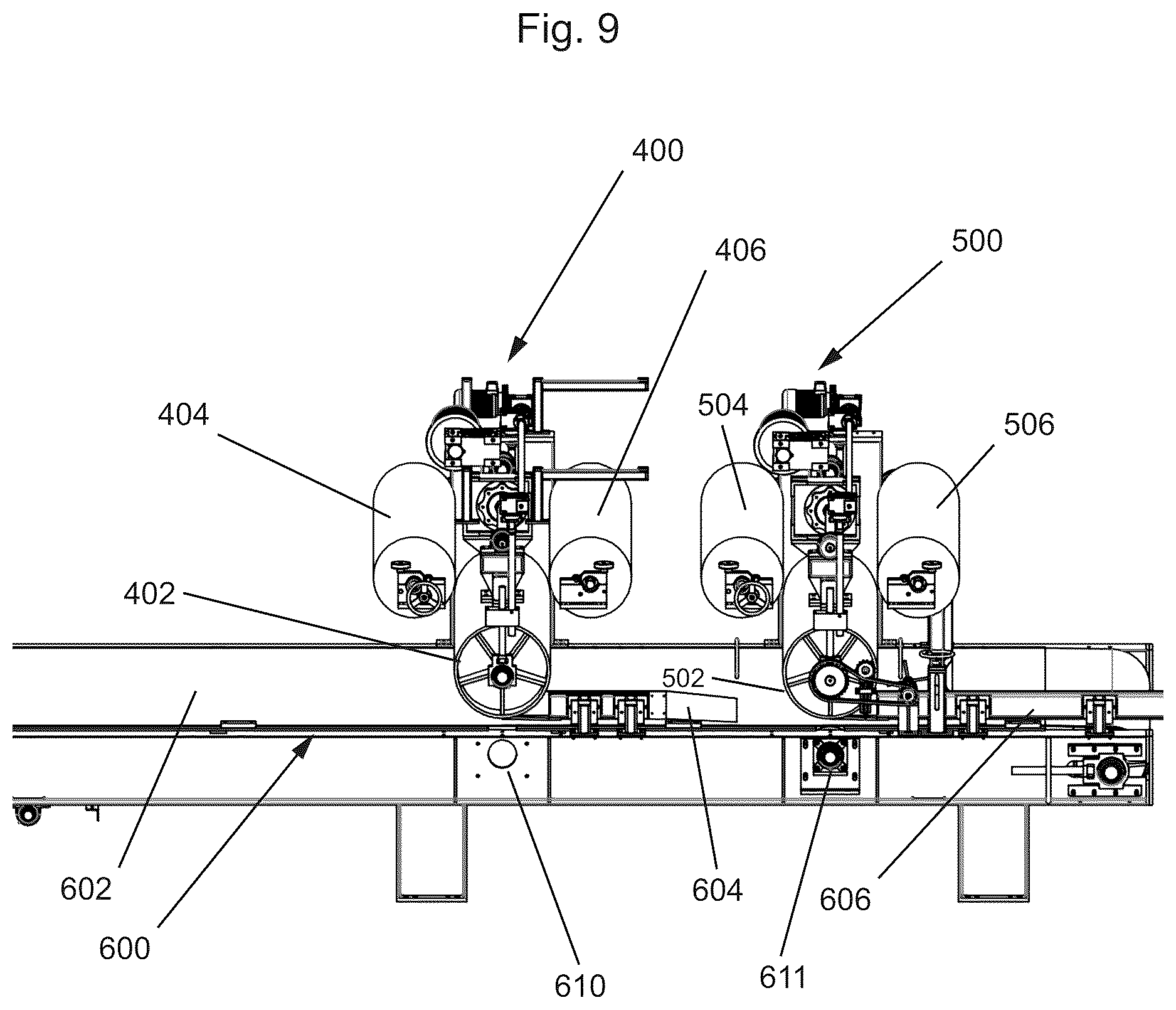Patent US12611794 Figure 9 – Method and apparatus for producing engineered stone slabs