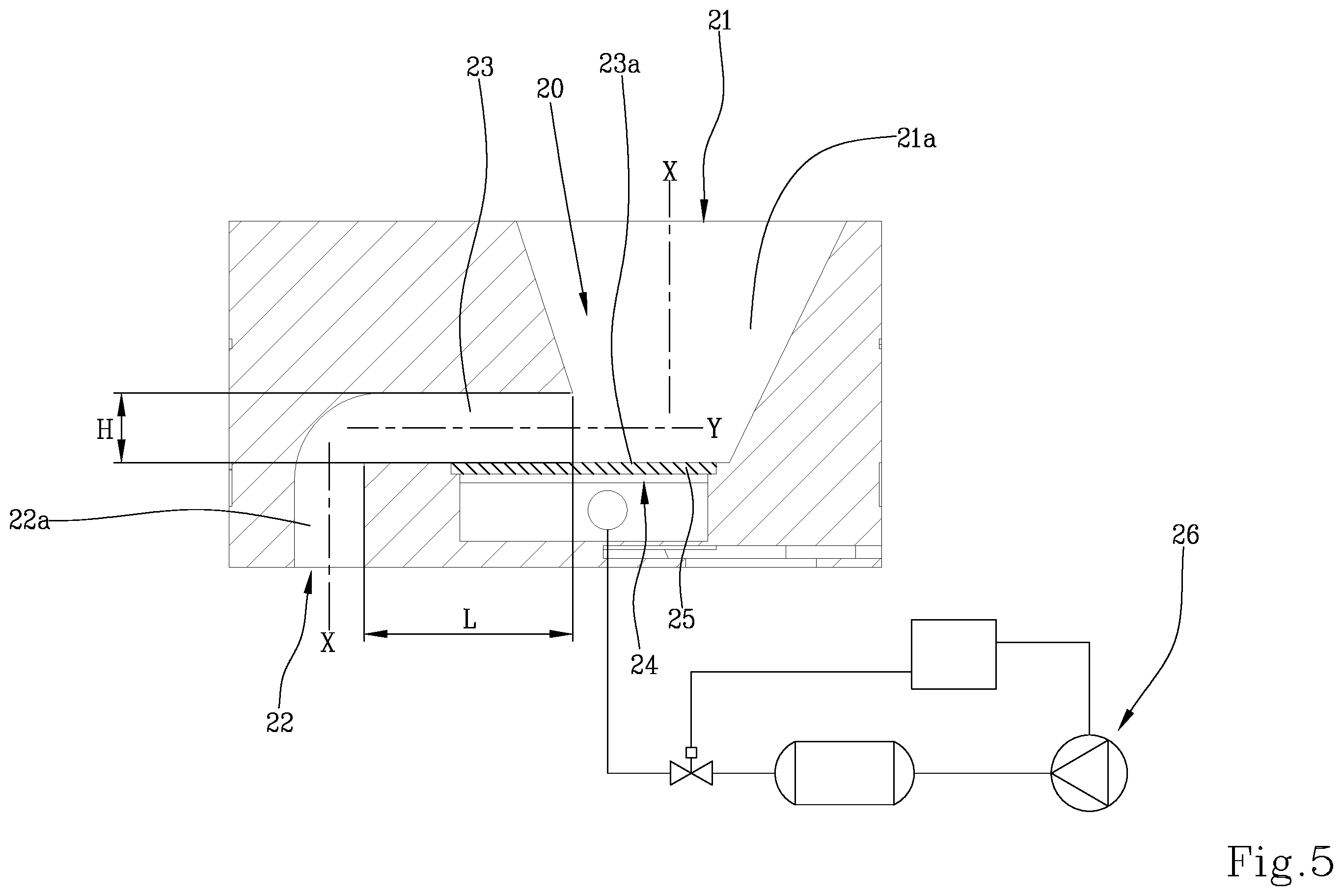 Patent US12611798 Figure 4 – Machine for dry decoration of ceramic tiles, with a control system for a ceramic mixture accumulation