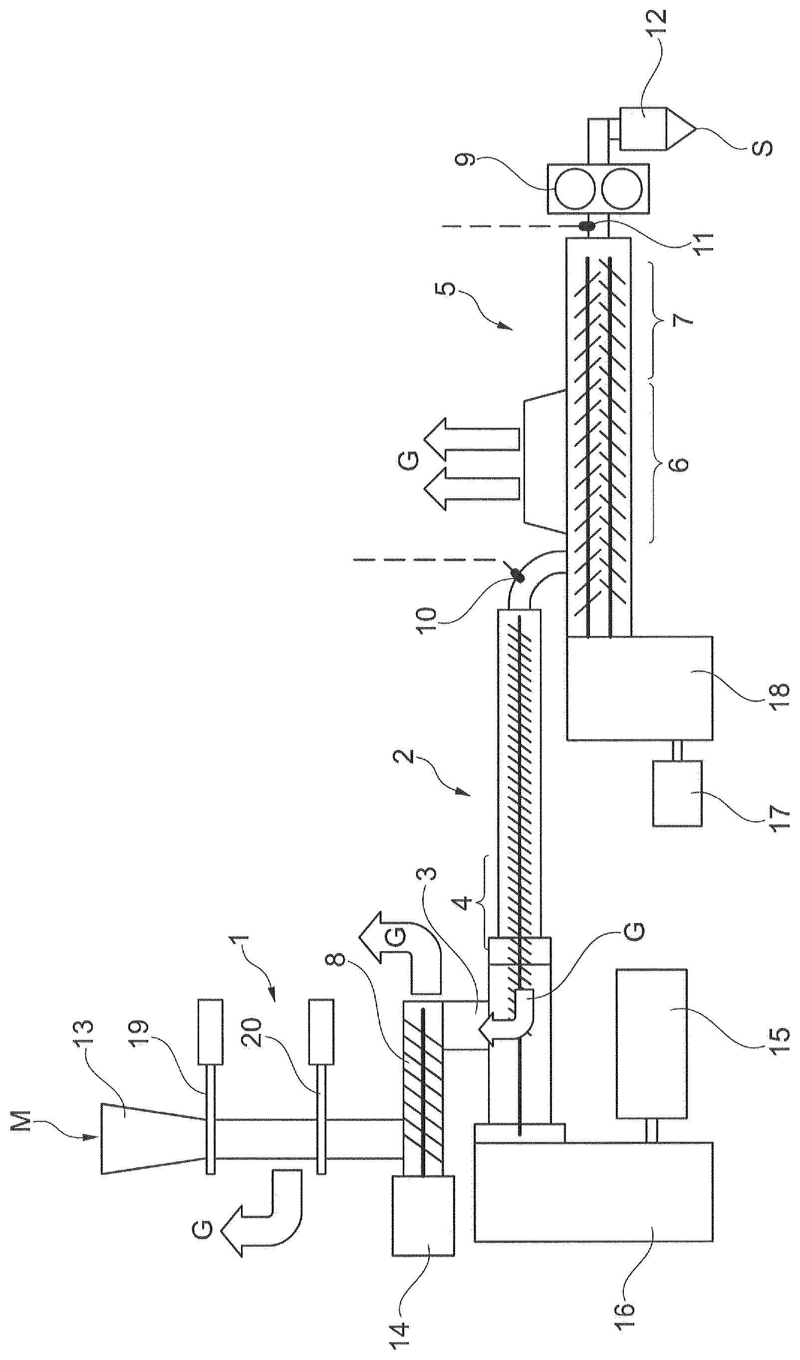 Patent US12611799 Figure 1 – Method and device for processing polycondensates