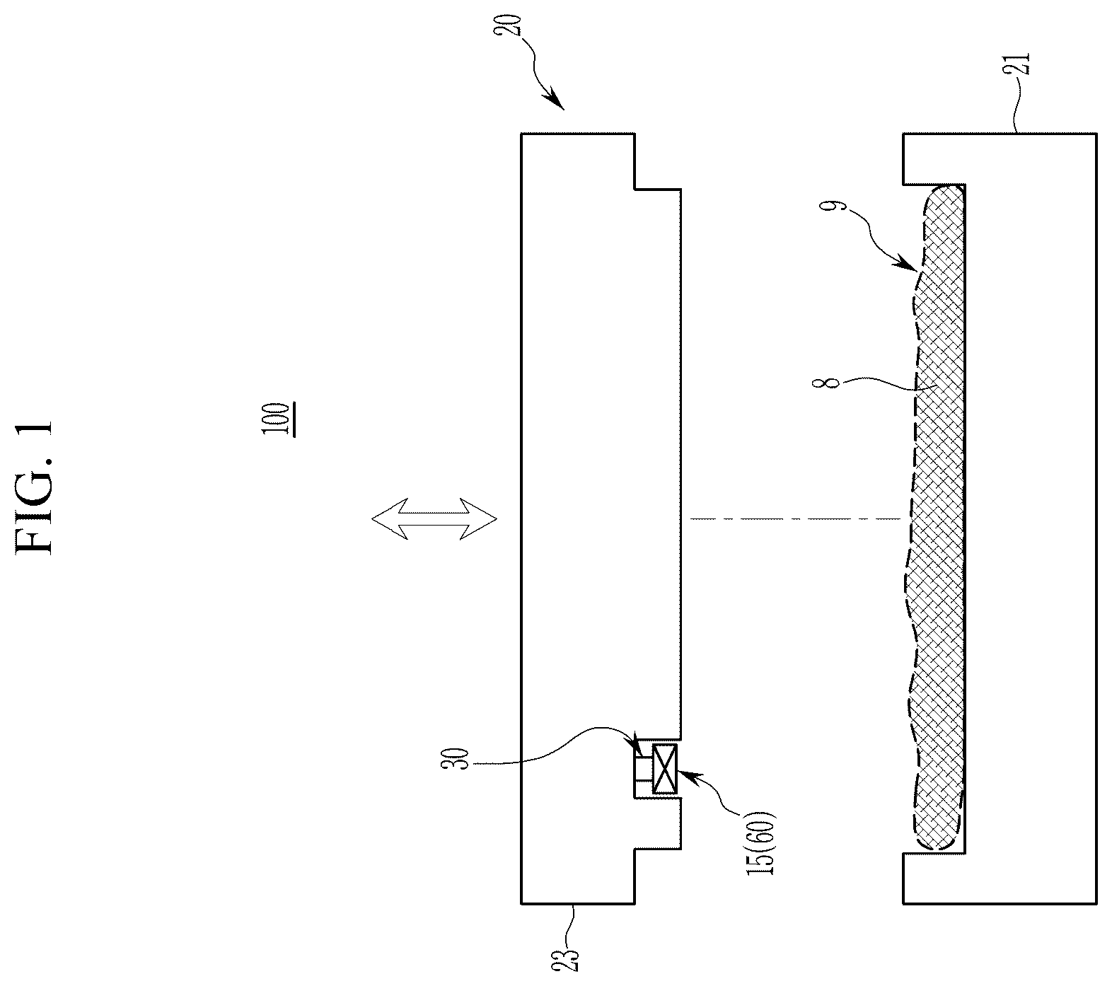 Patent US12611803 Figure 1 – Plastic composite material parts forming apparatus
