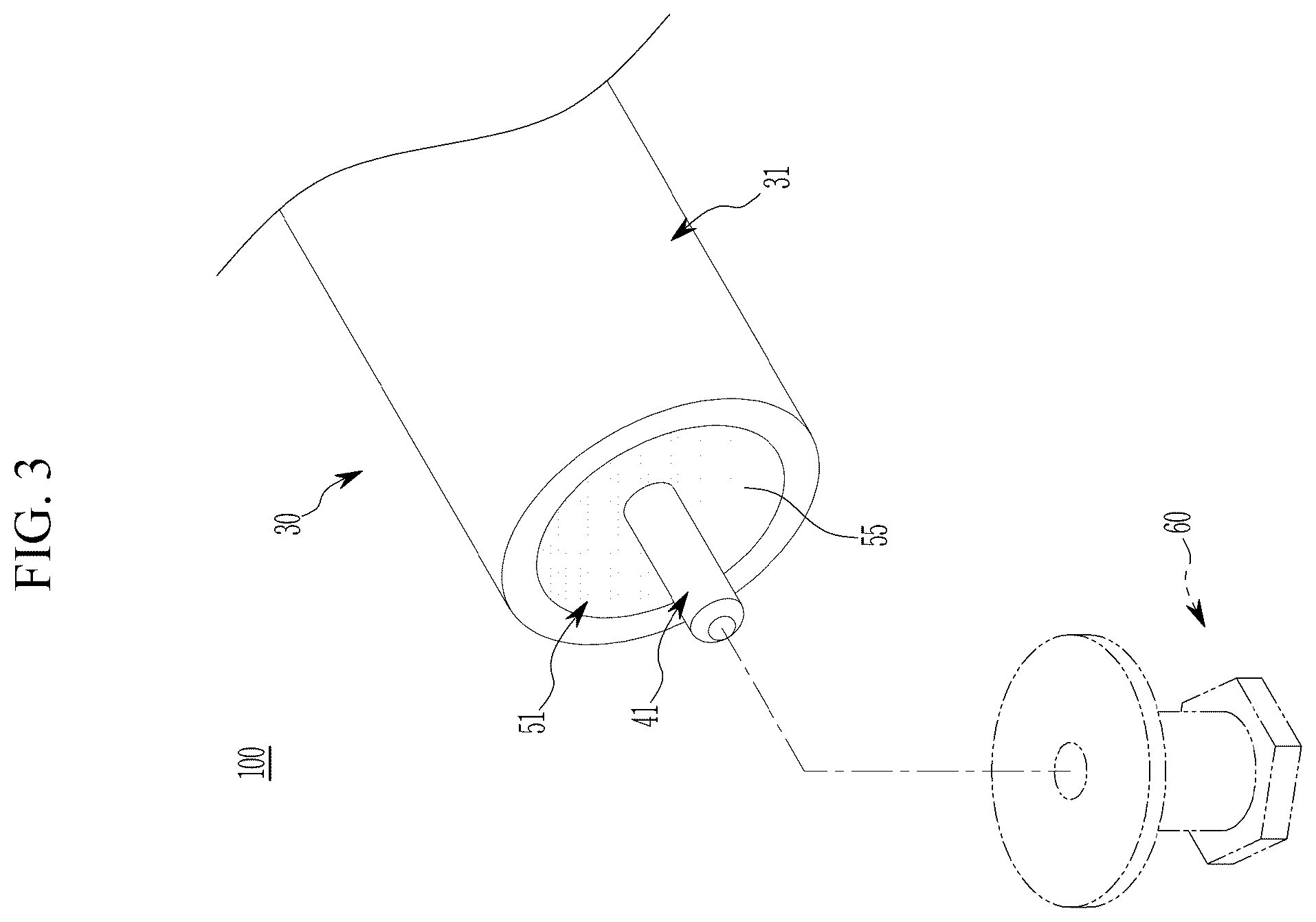 Patent US12611803 Figure 3 – Plastic composite material parts forming apparatus