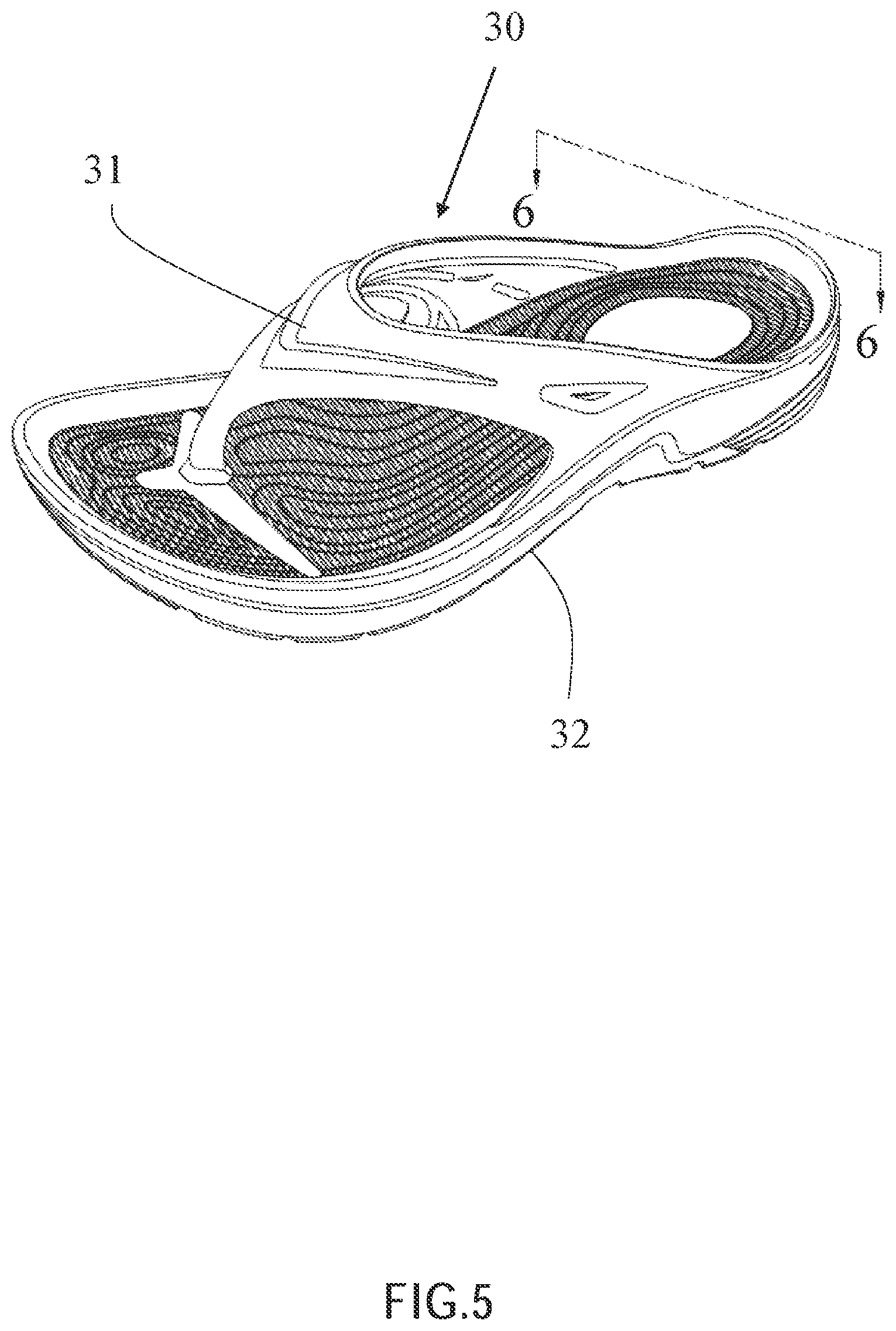 Patent US12611805 Figure 5 – Method of manufacturing multicolor-foamed shoe body by supercritical foaming and multicolor-foamed shoe body thereof