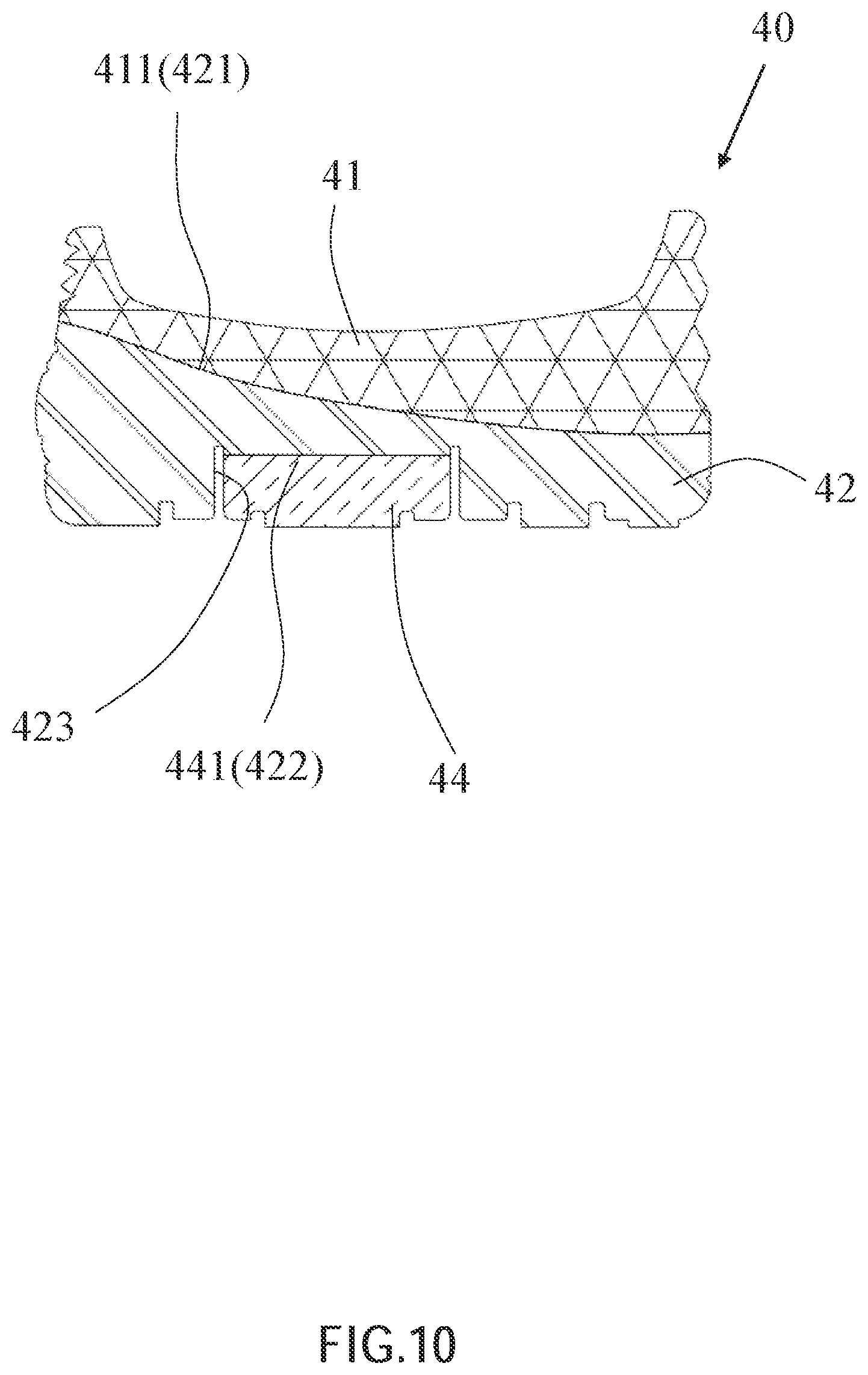 Patent US12611805 Figure 10 – Method of manufacturing multicolor-foamed shoe body by supercritical foaming and multicolor-foamed shoe body thereof