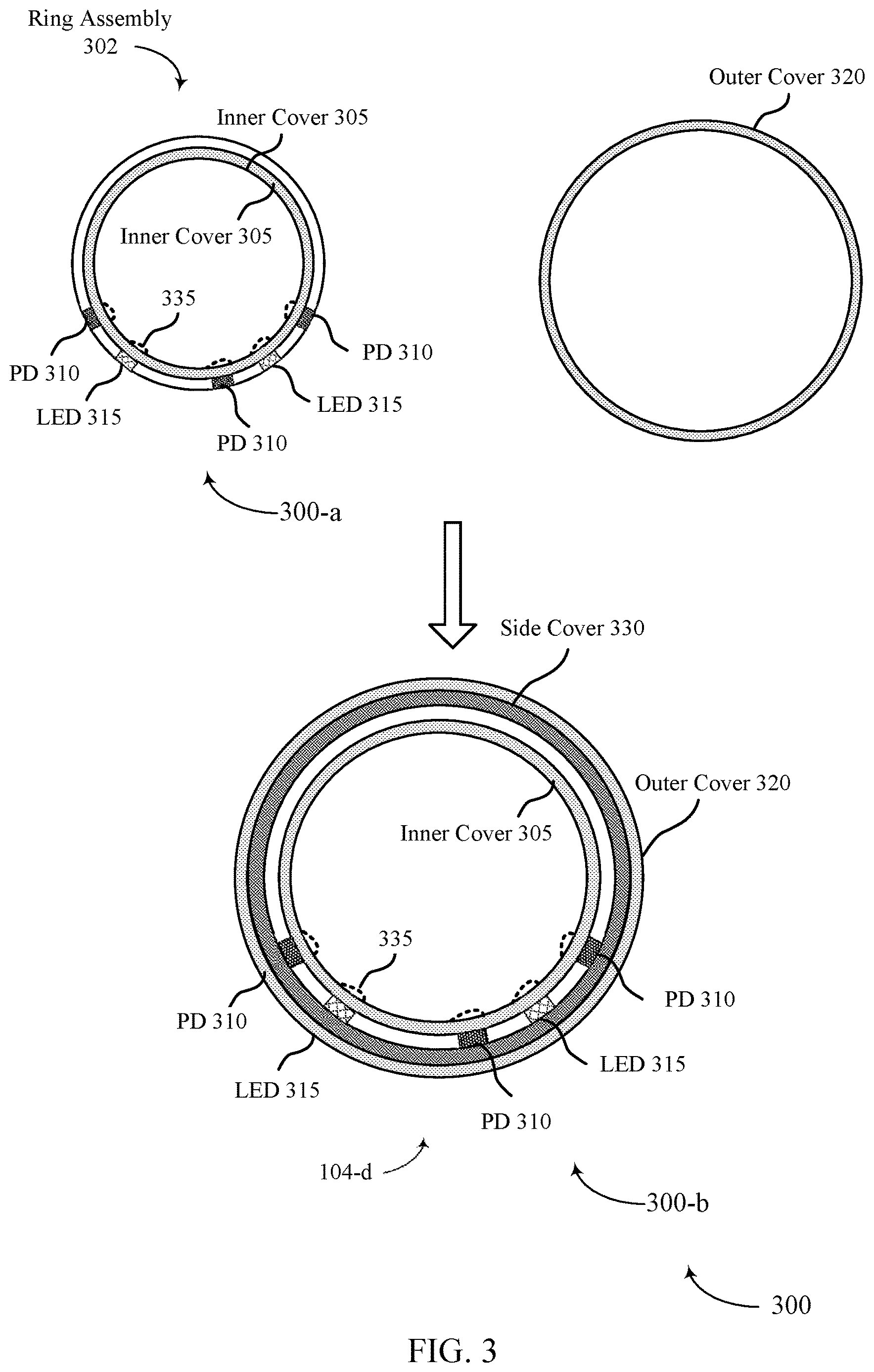 Patent US12611806 Figure 3 – Techniques for manufacturing a wearable ring device