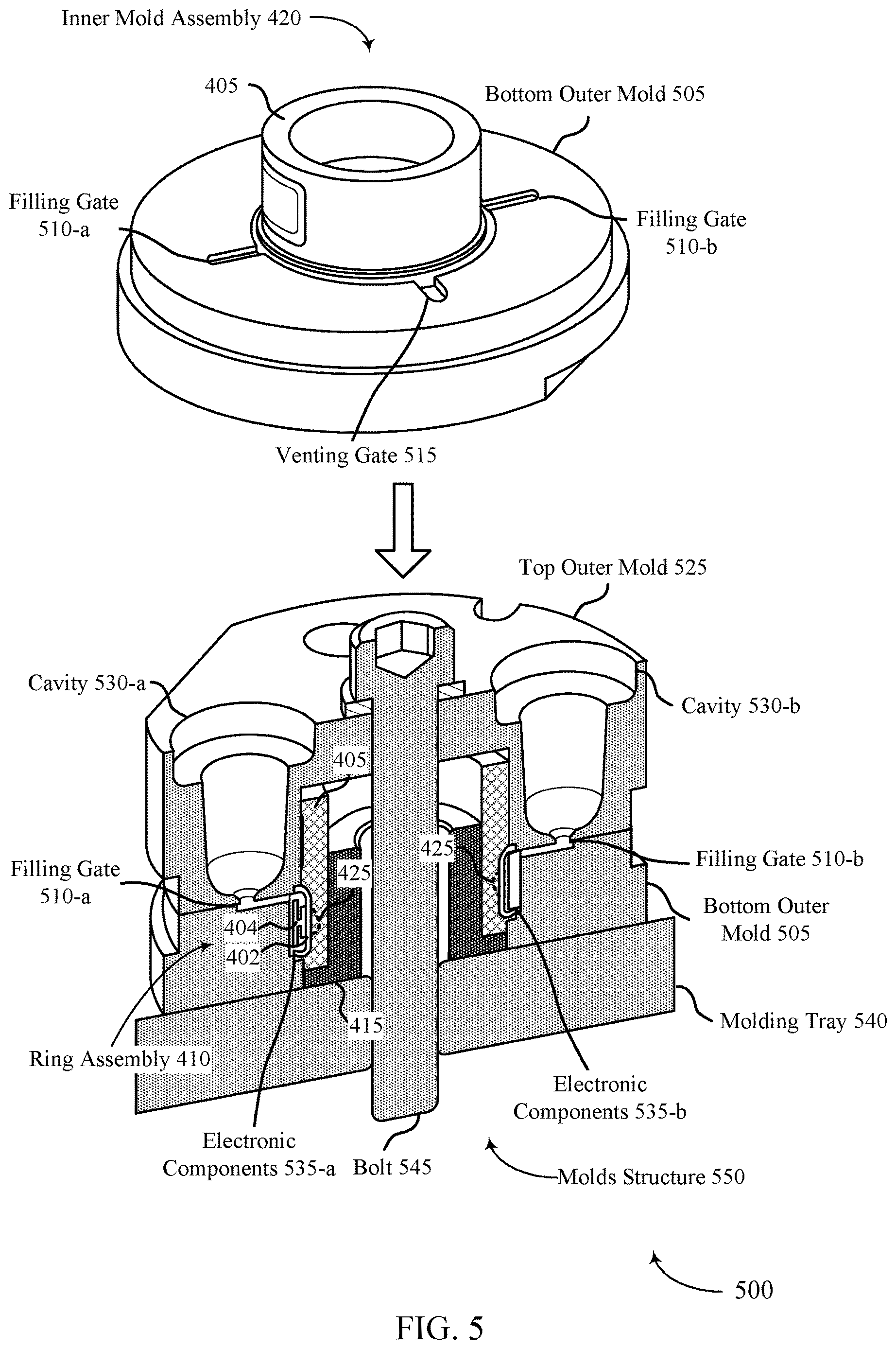 Patent US12611806 Figure 5 – Techniques for manufacturing a wearable ring device