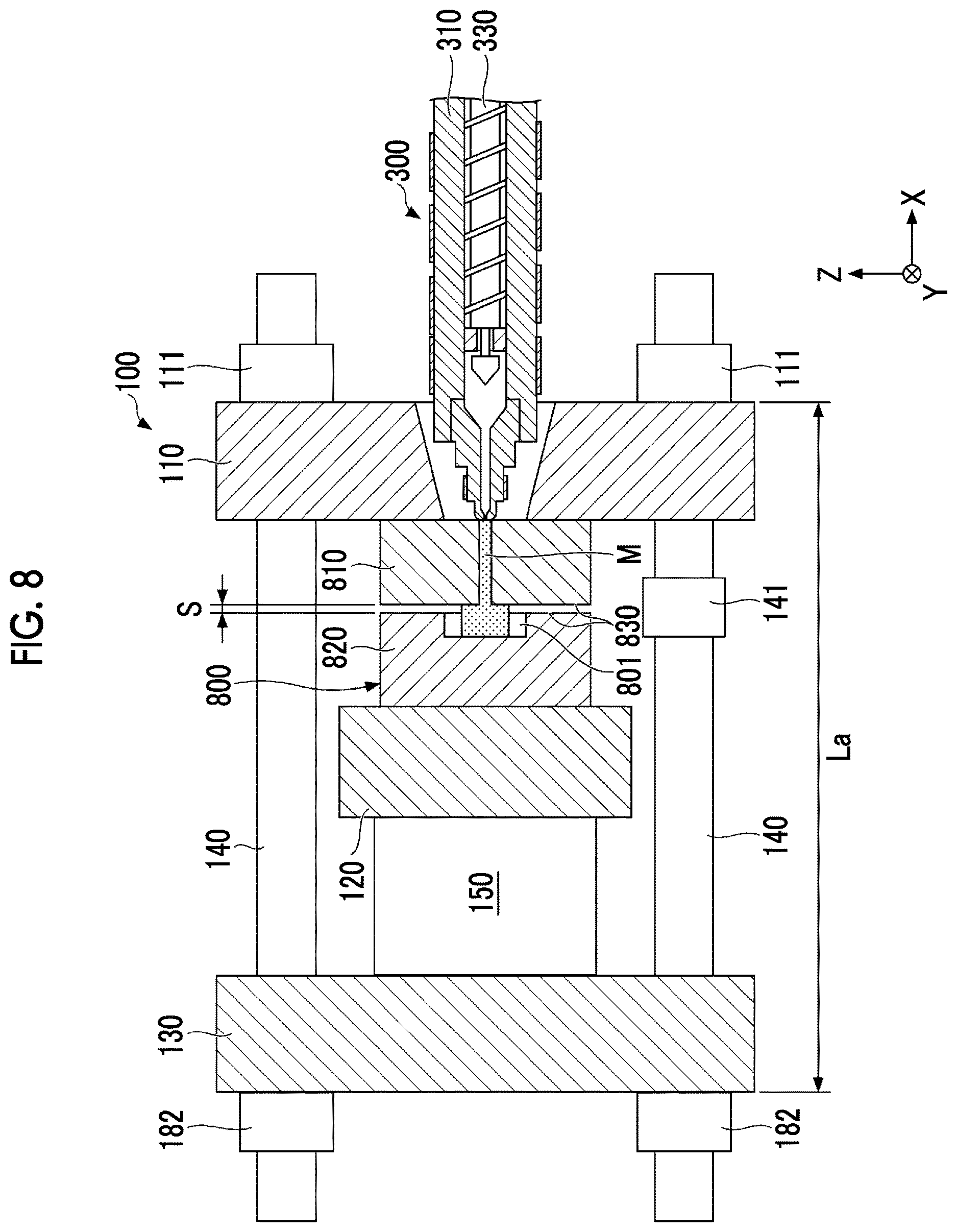 Patent US12611807 Figure 7 – Control device of injection molding machine, injection molding machine, and method of controlling injection molding machine