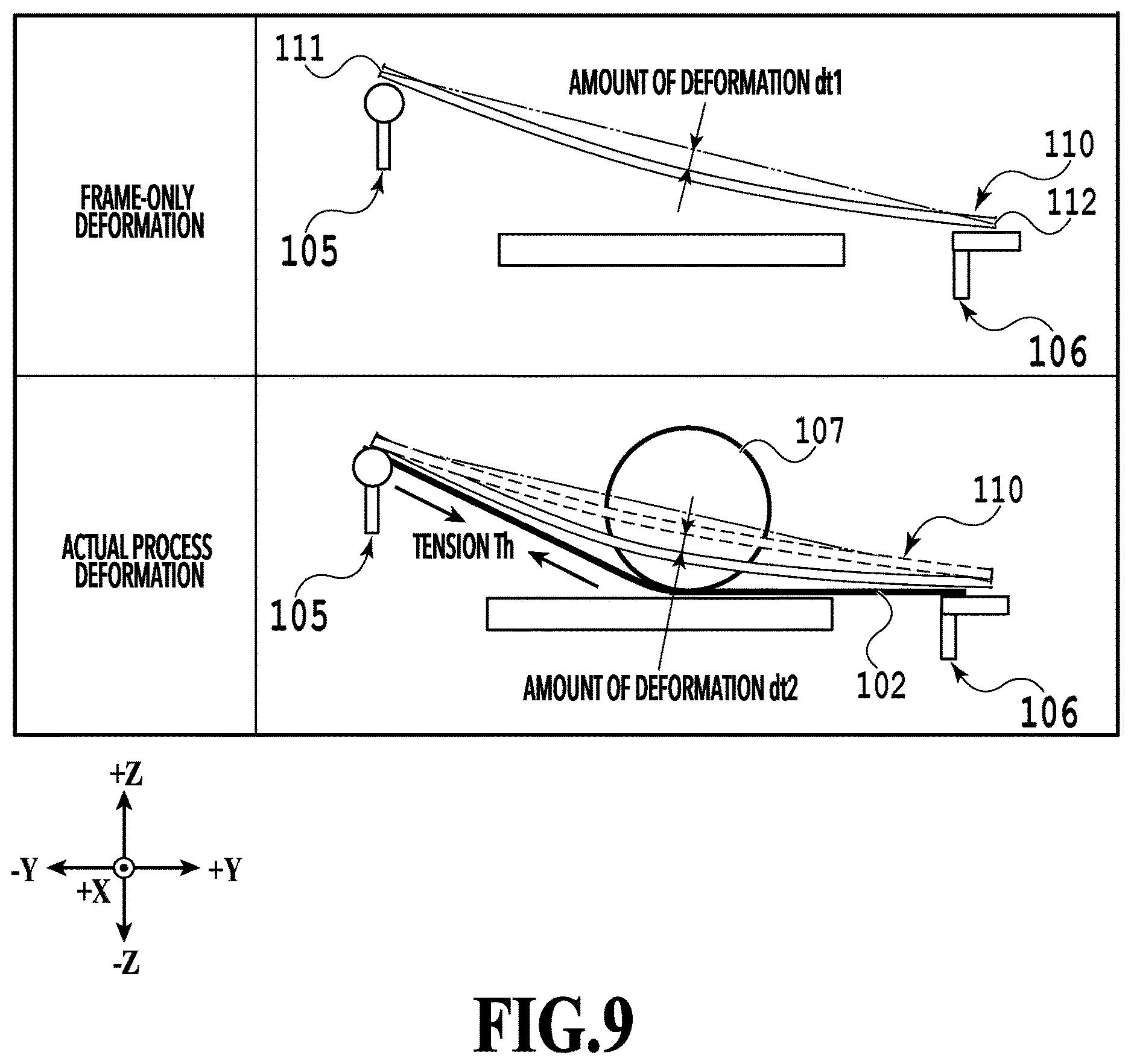 Patent US12611813 Figure 9 – Transfer method, transfer apparatus, and peeling method
