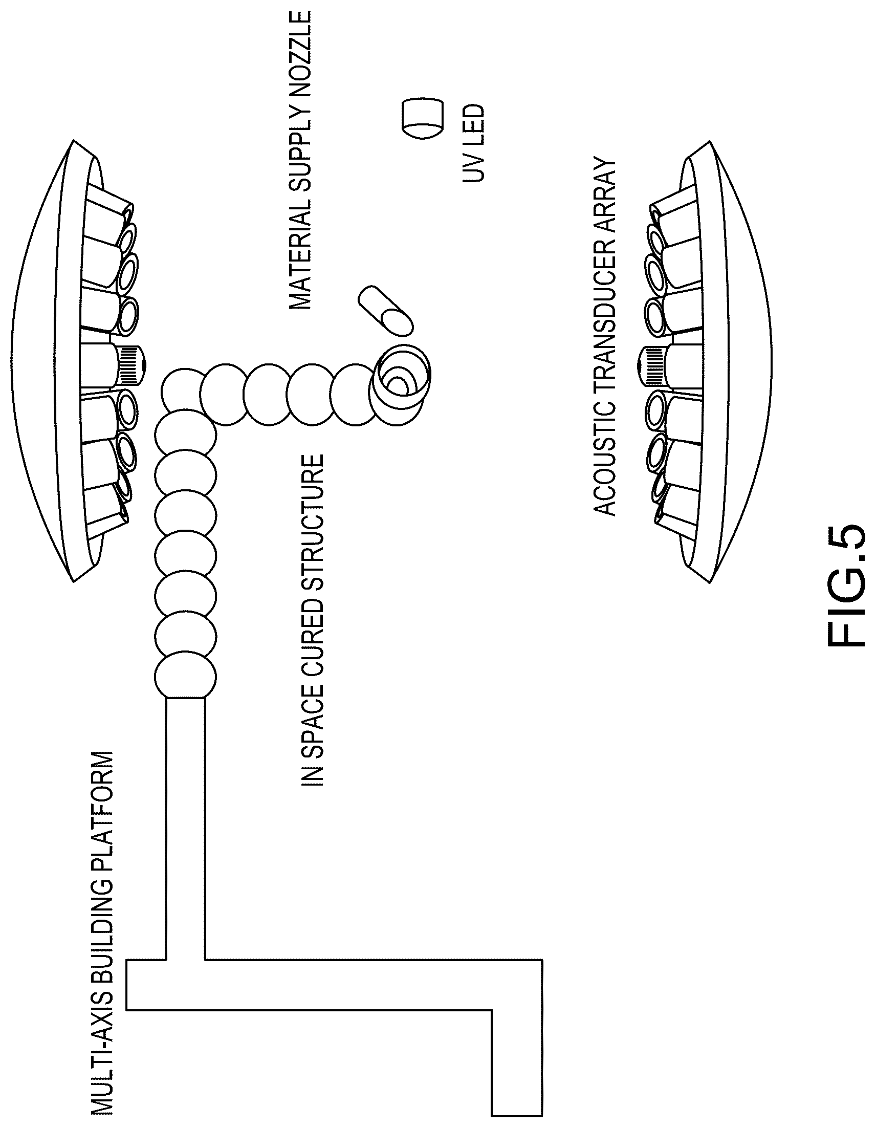Patent US12611814 Figure 9 – Acoustic levitation-assisted contactless droplet printing
