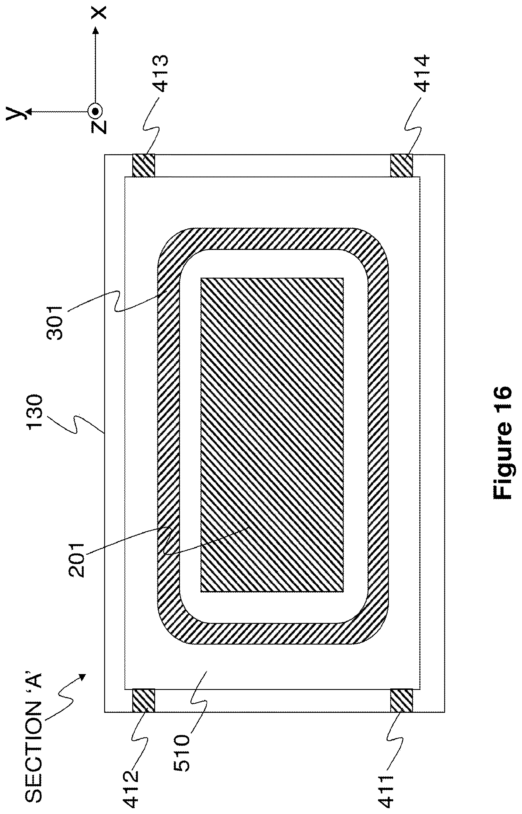 Patent US12611816 Figure 16 – Apparatus for making a stereolithographic object, methods for making a stereolithographic object, a method for locating the position of debris, and a method for monitoring consumption of a material for making a stereolithographic object