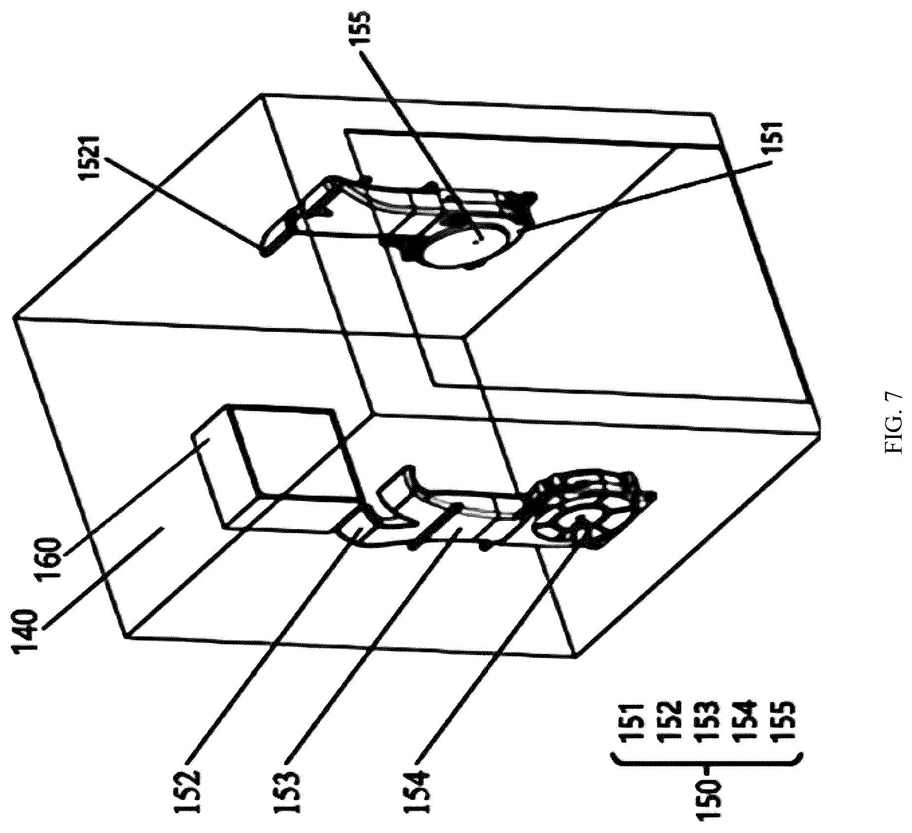 Patent US12611819 Figure 7 – Filter assembly and modeling apparatus