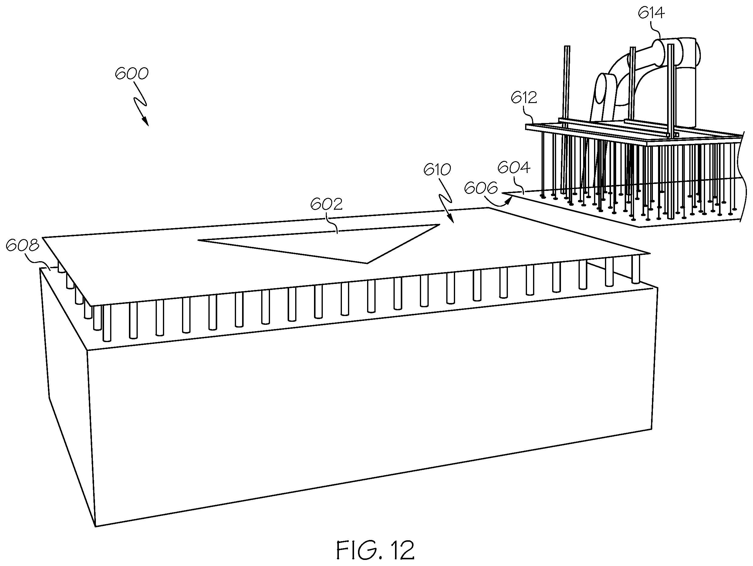 Patent US12611824 Figure 12 – Method for preforming a workpiece, composite manufacturing method and system associated therewith