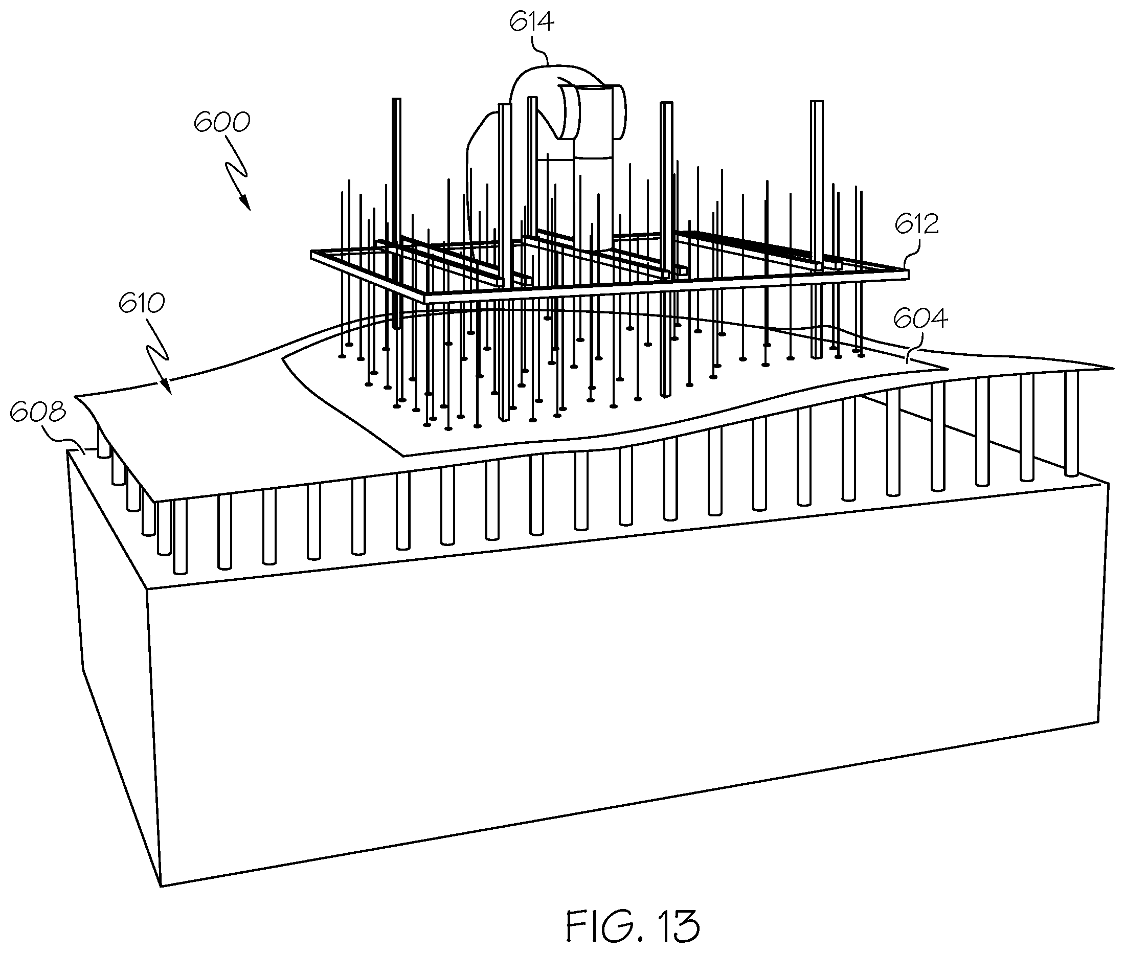 Patent US12611824 Figure 13 – Method for preforming a workpiece, composite manufacturing method and system associated therewith