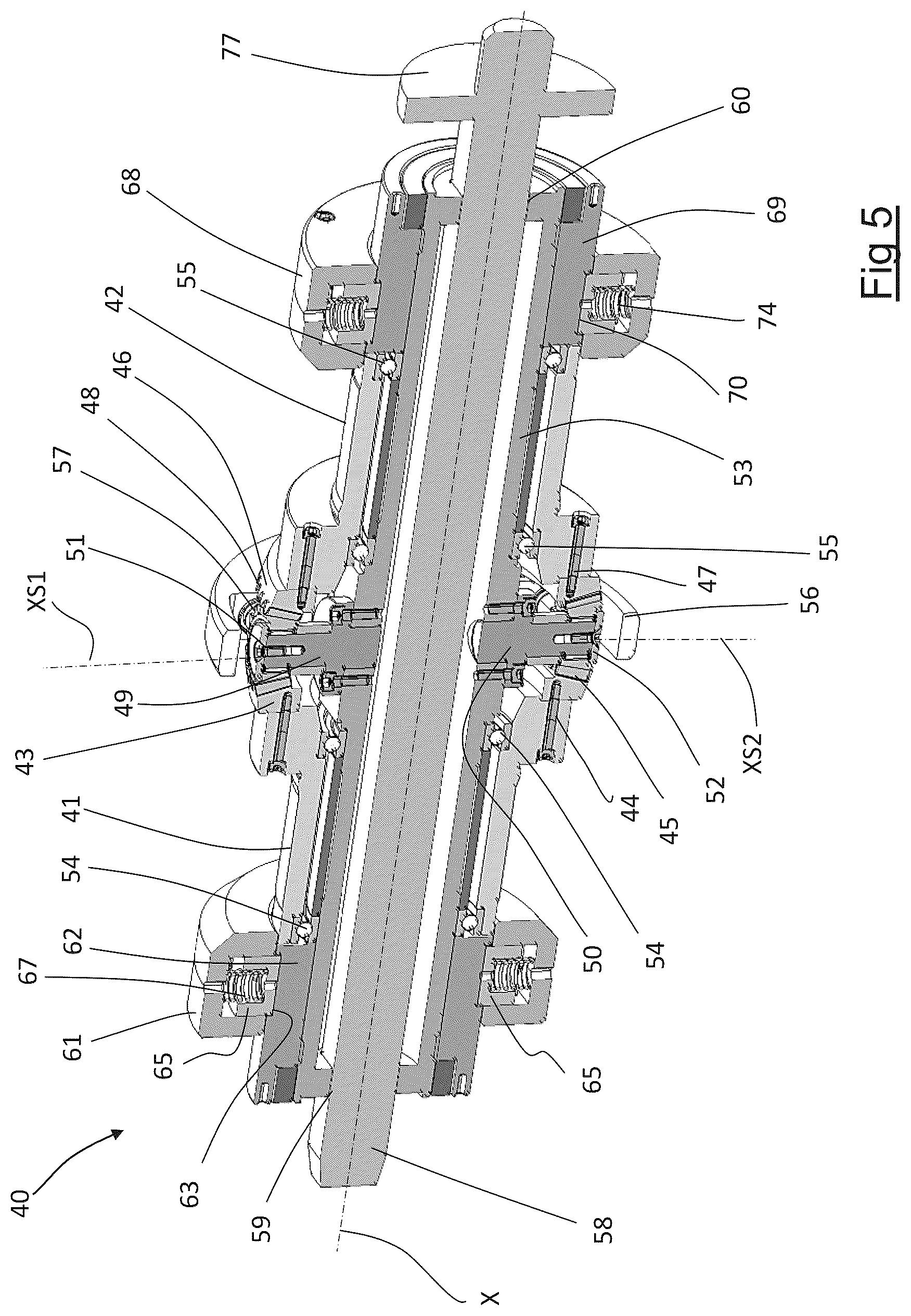 Patent US12611830 Figure 5 – Process for building tyres of vehicle wheels and method for providing elongated elements to be used in the aforementioned process