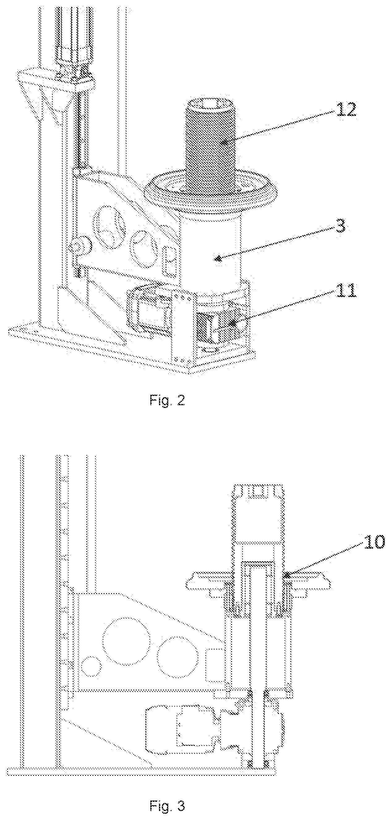Patent US12611831 Figure 2 – Device for cooling and stabilizing the cured tyre