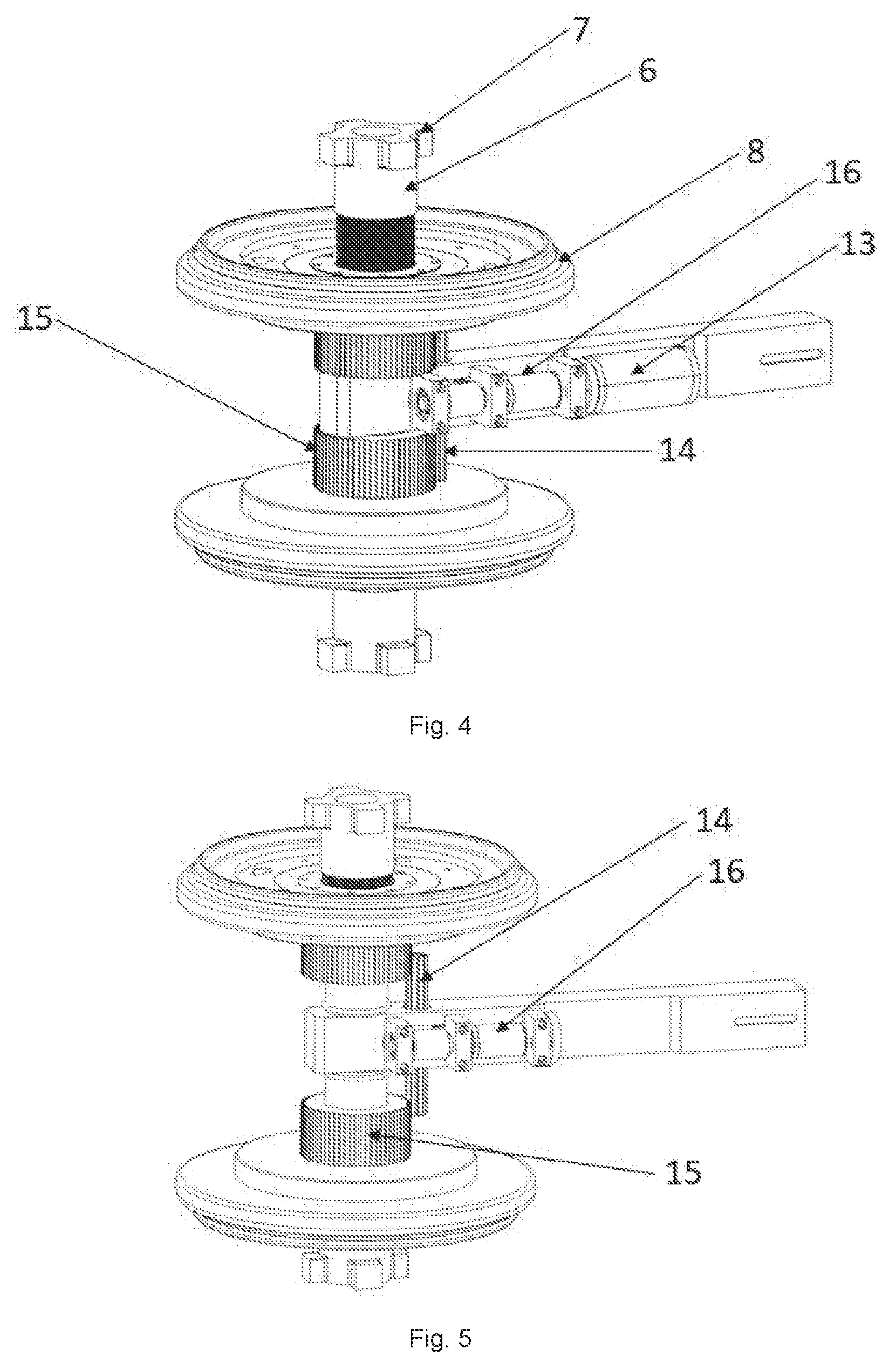 Patent US12611831 Figure 3 – Device for cooling and stabilizing the cured tyre