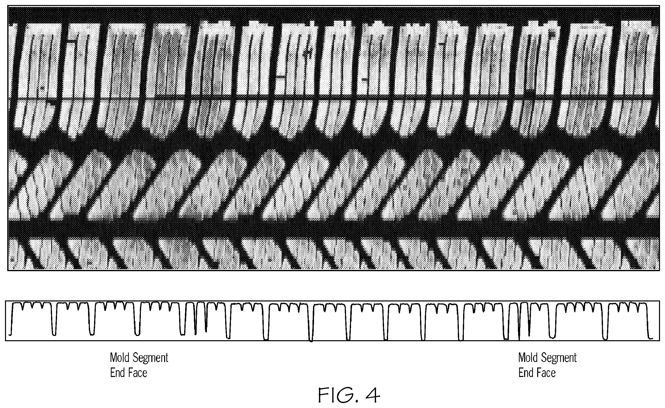 Patent US12611832 Figure 4 – Mold segment irregular wear and noise countermeasure