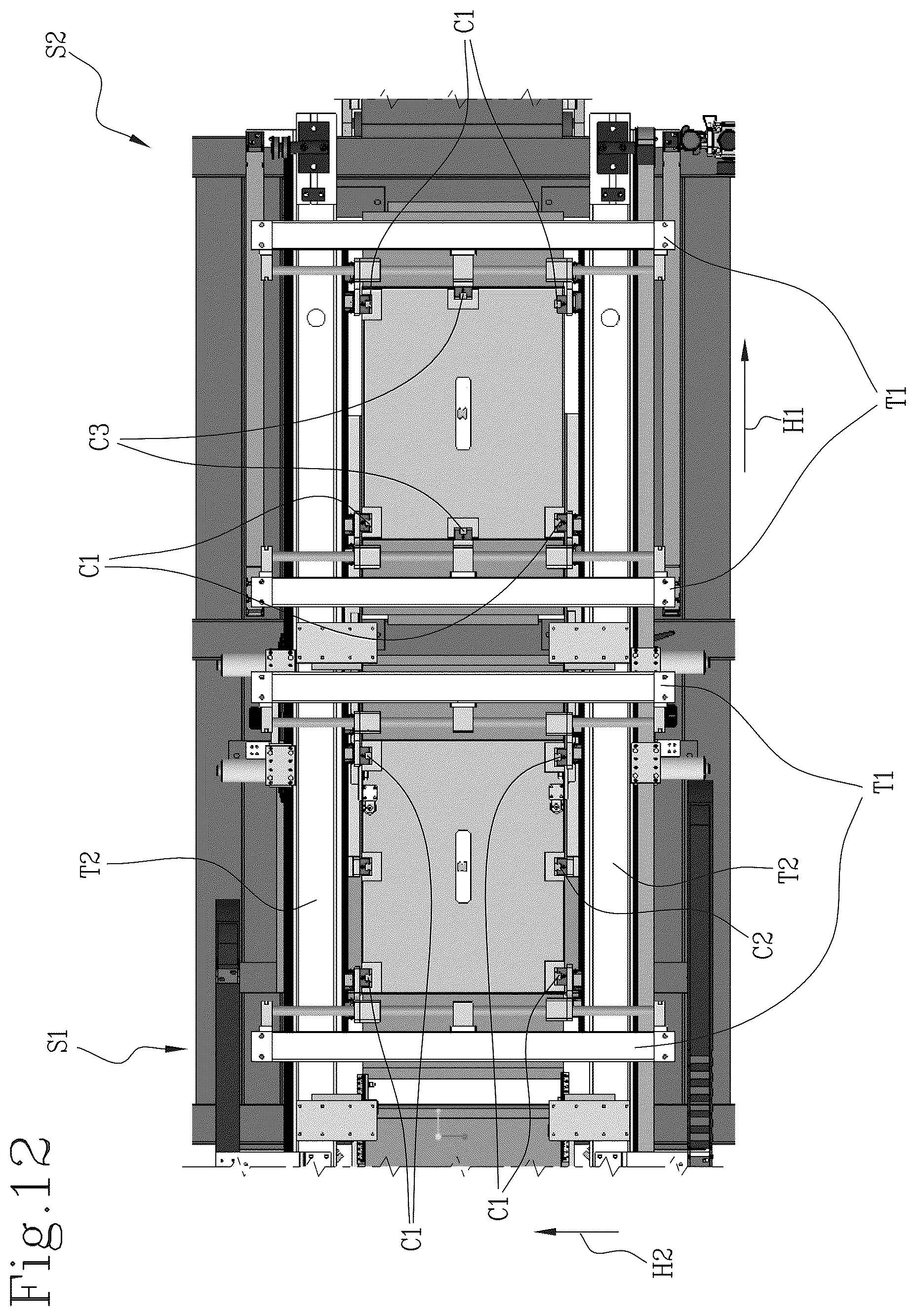 Patent US12611835 Figure 12 – Apparatus and method for wrapping a cardboard box